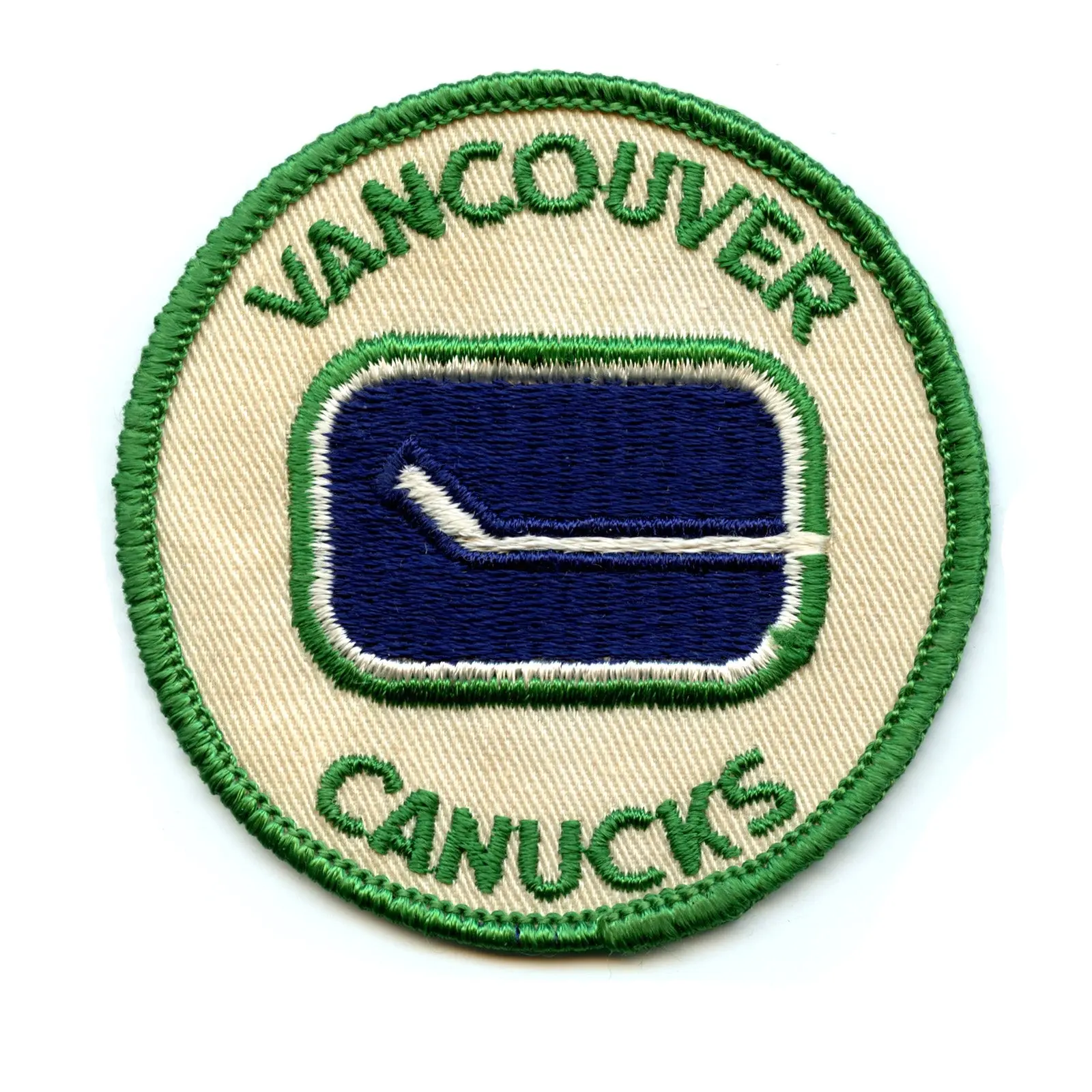 1970'S Vancouver Canucks NHL Hockey Vintage Round Team Logo Patch
