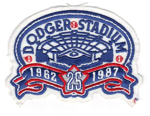1987 Los Angeles Dodgers Stadium 25th Anniversary Jersey Sleeve Patch