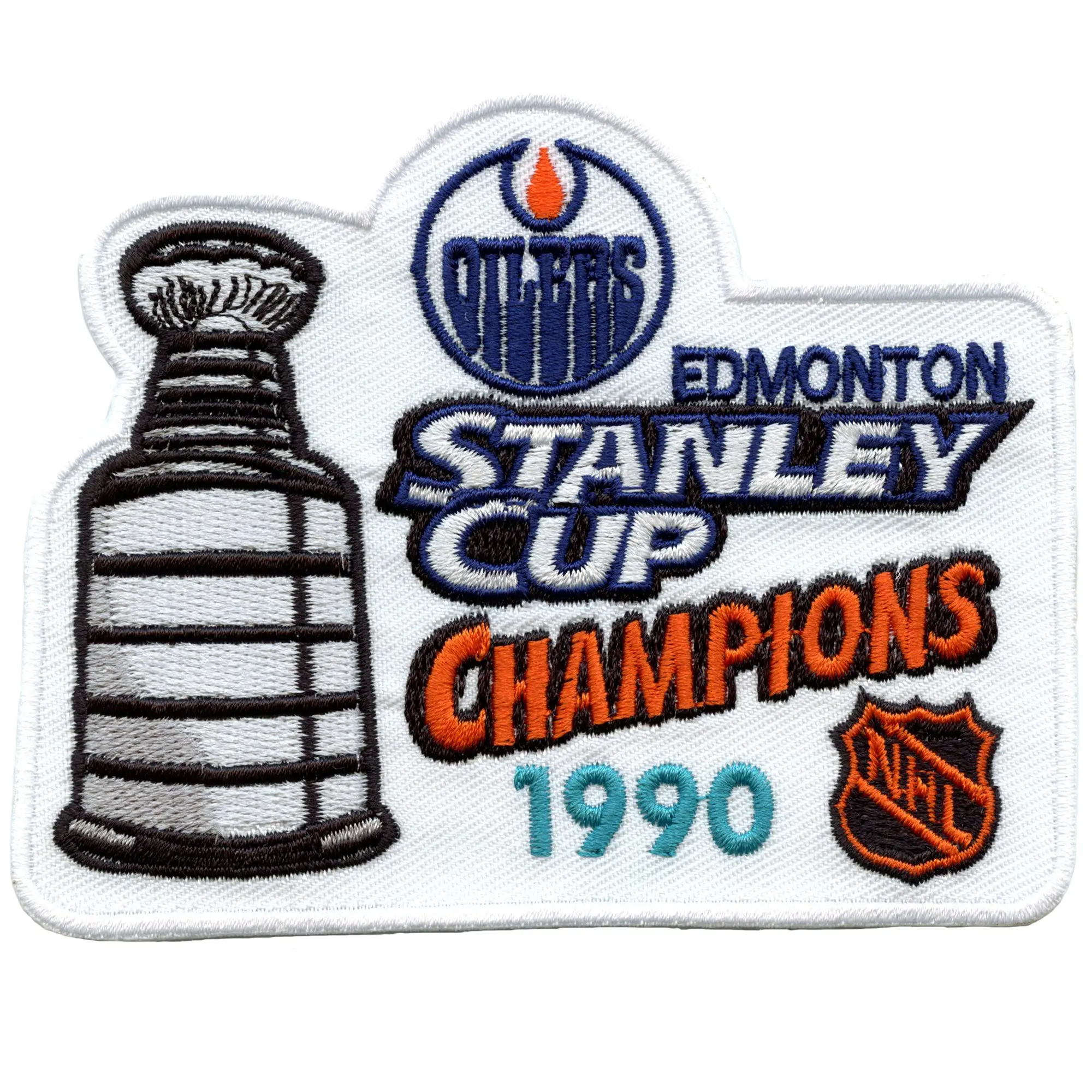 1990 NHL Stanley Cup Final Champions Edmonton Oilers Jersey Patch - Image 2