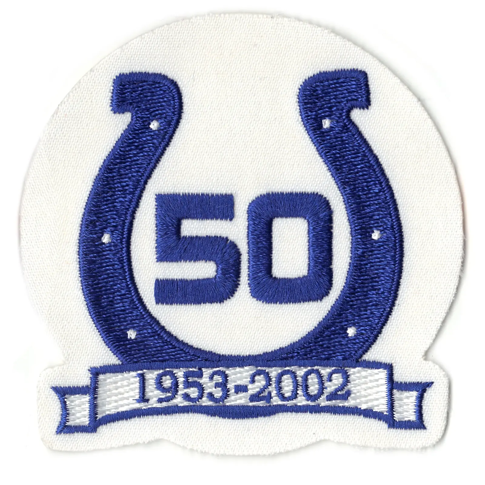 2002 Indianapolis Colts 50th Anniversary Logo Patch