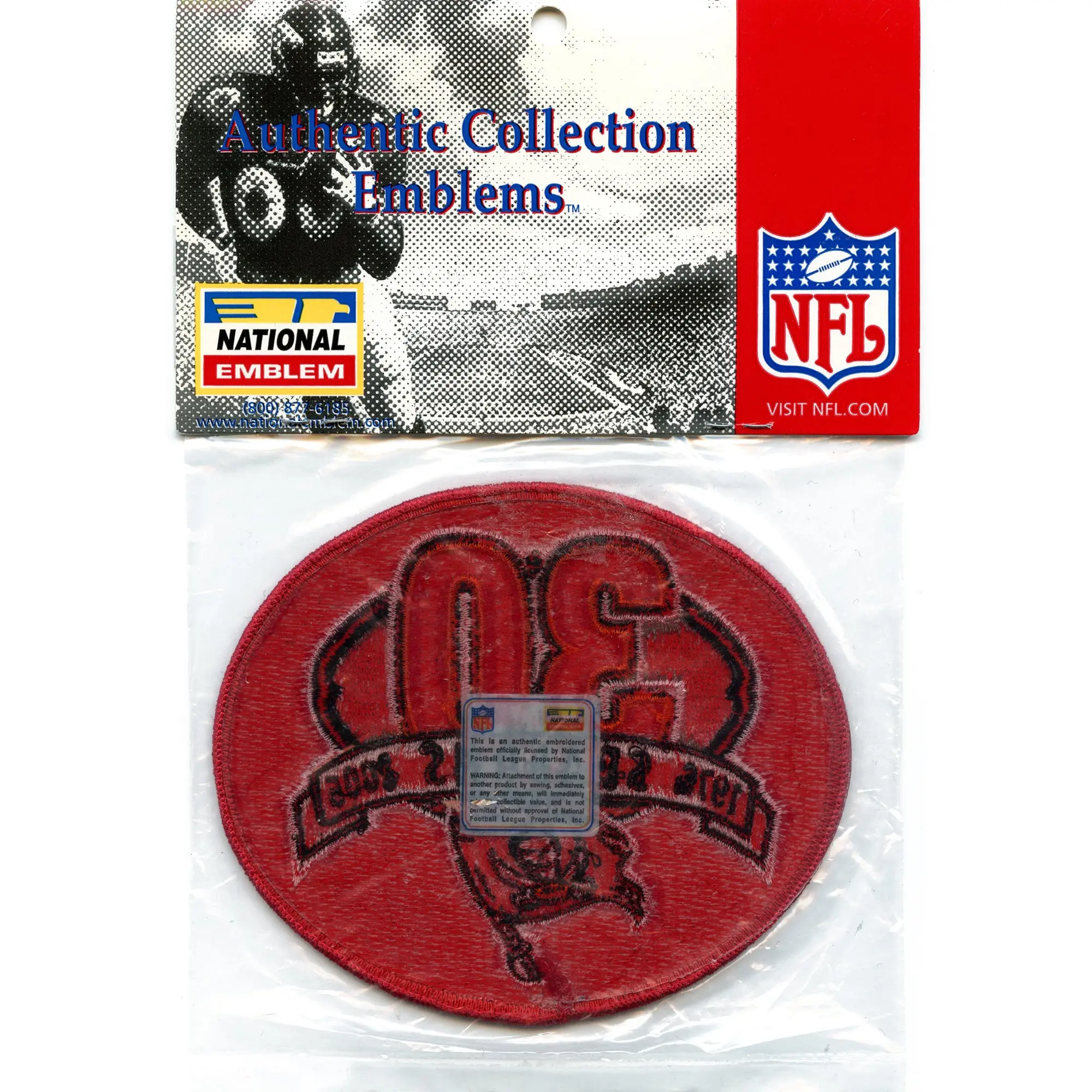 2005 Tampa Bay Buccaneers 30 Seasons Anniversary Patch 1976 - Image 3