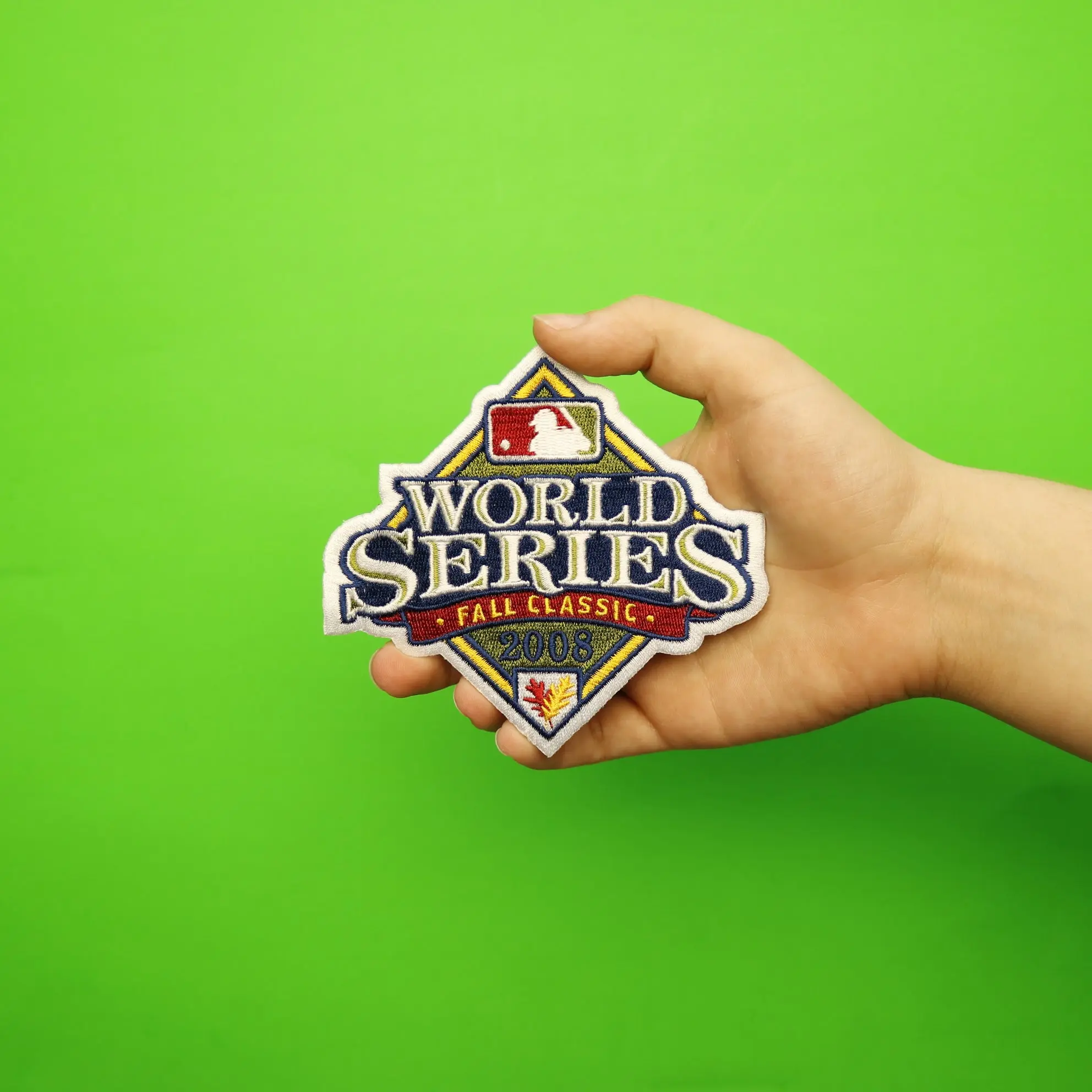 2008 MLB World Series Logo Jersey Patch Philadelphia Phillies vs. Tampa Bay Rays - Image 3