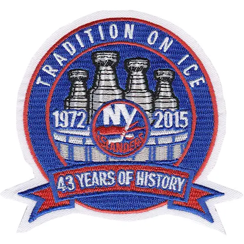 2014-15 New York Islanders 43 Years Of History Jersey Patch 'Tradition On Ice'