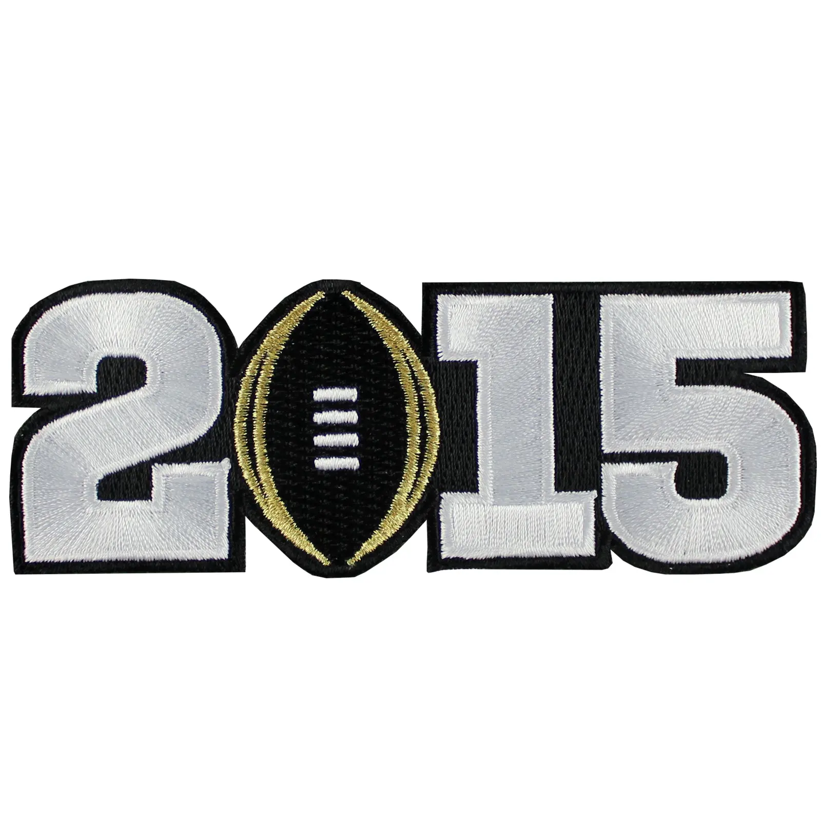 2015 College National Championship Bowl Game Jersey Patch Oregon Ducks vs. Ohio State Buckeyes (Black)