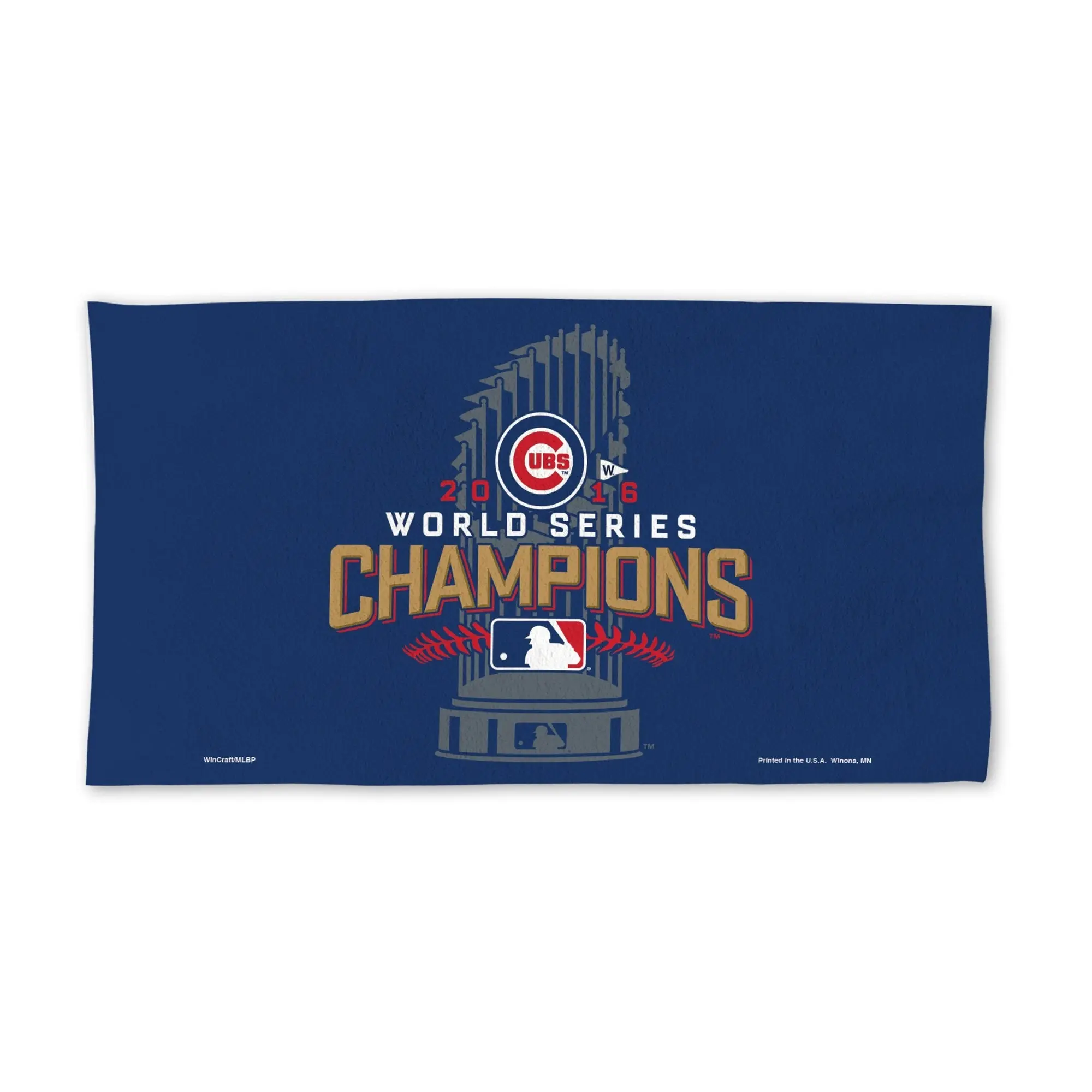 2016 MLB World Series Champions Chicago Cubs Logo Locker Room Towel