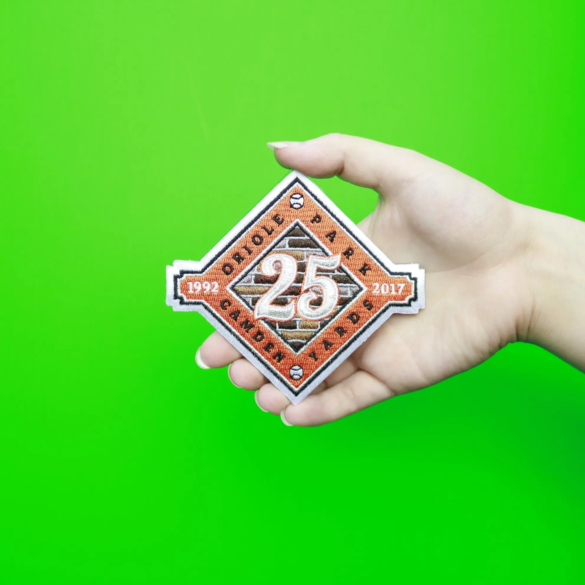 2017 Baltimore Orioles Camden Yards 25th Anniversary Patch - Image 2