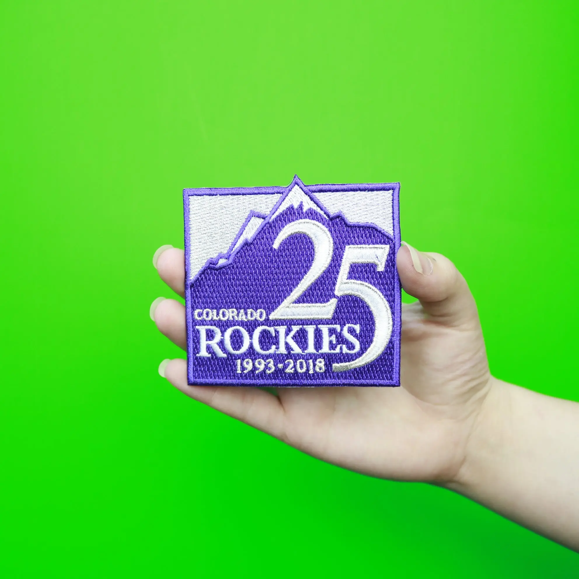 2018 1993 Colorado Rockies 25th Anniversary Logo Sleeve Patch - Image 2
