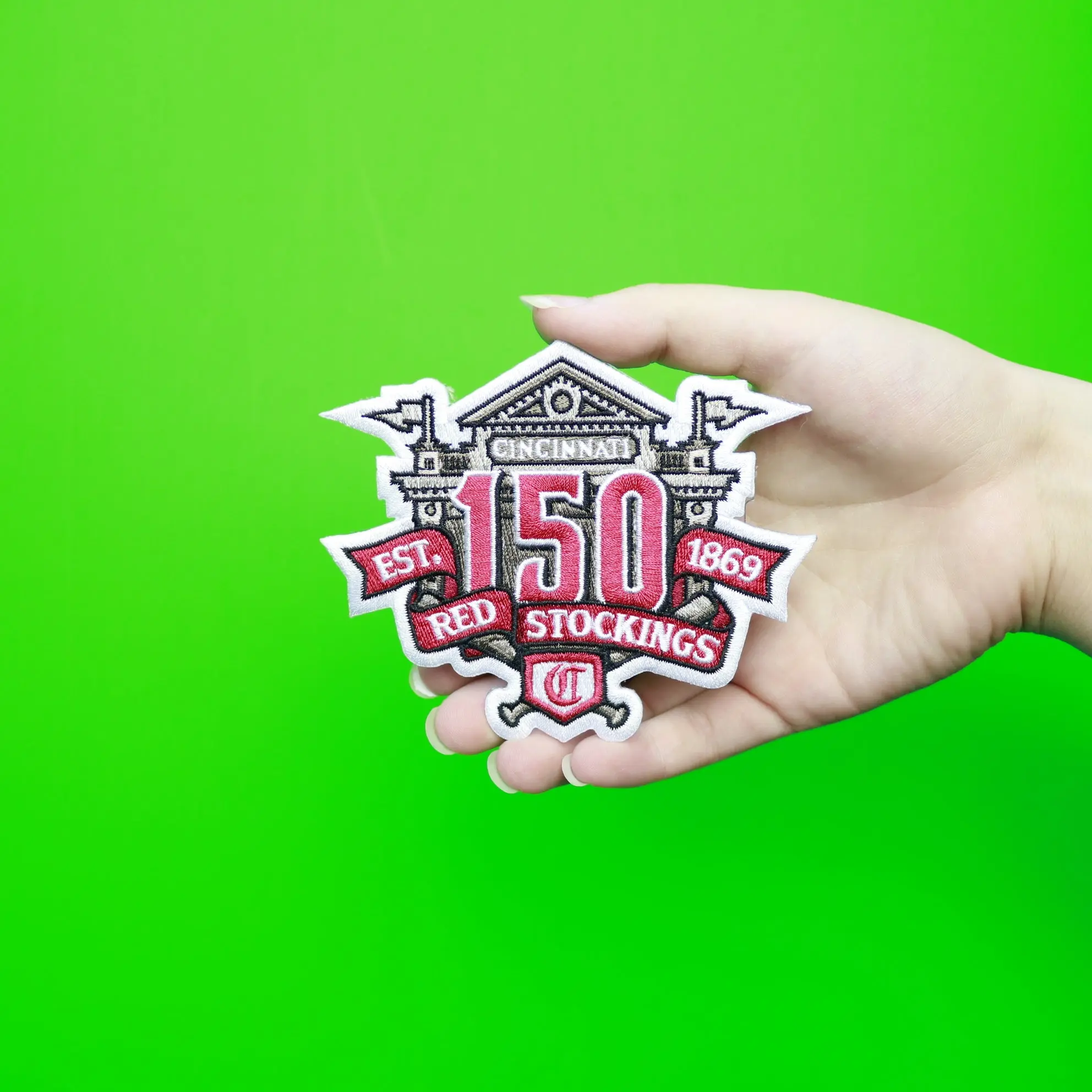 2018 Cincinnati Reds 150th Anniversary Home Jersey Patch - Image 2
