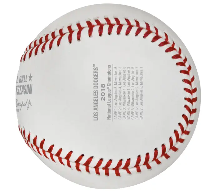 2018 Los Angeles Dodgers World Series NL Champions Baseball Rawlings - Image 3