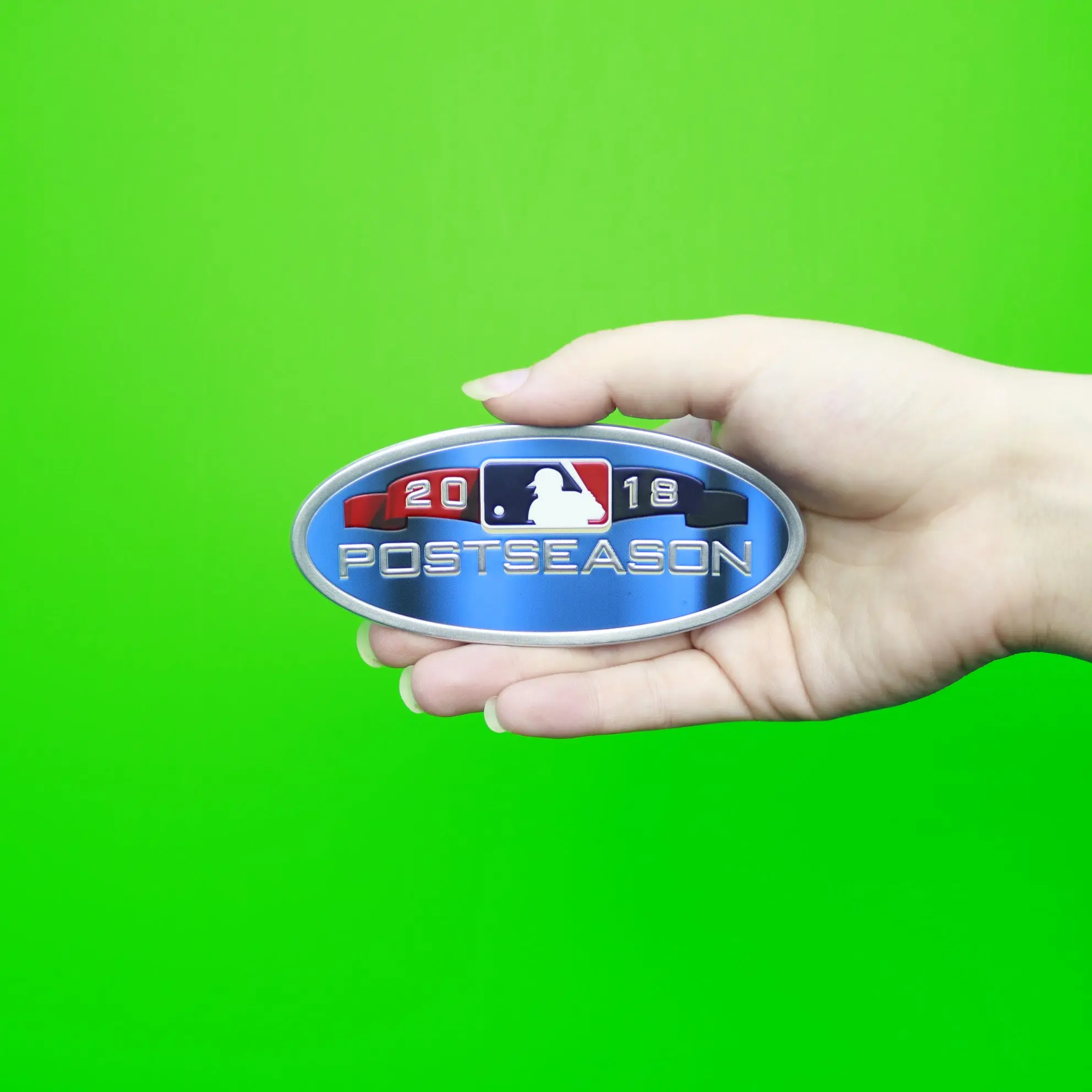 2018 Major League Baseball Postseason Emboss Tech Jersey Patch - Image 2