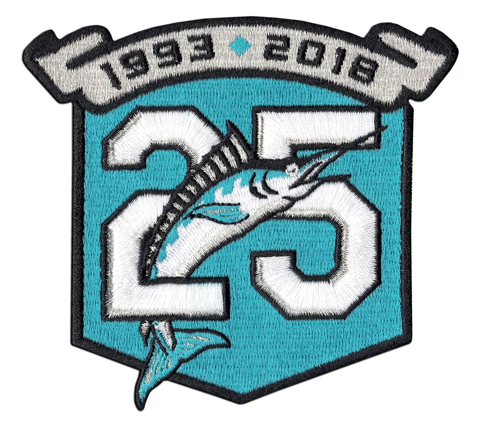 2018 Miami Marlins 25th Anniversary Embroidered Patch