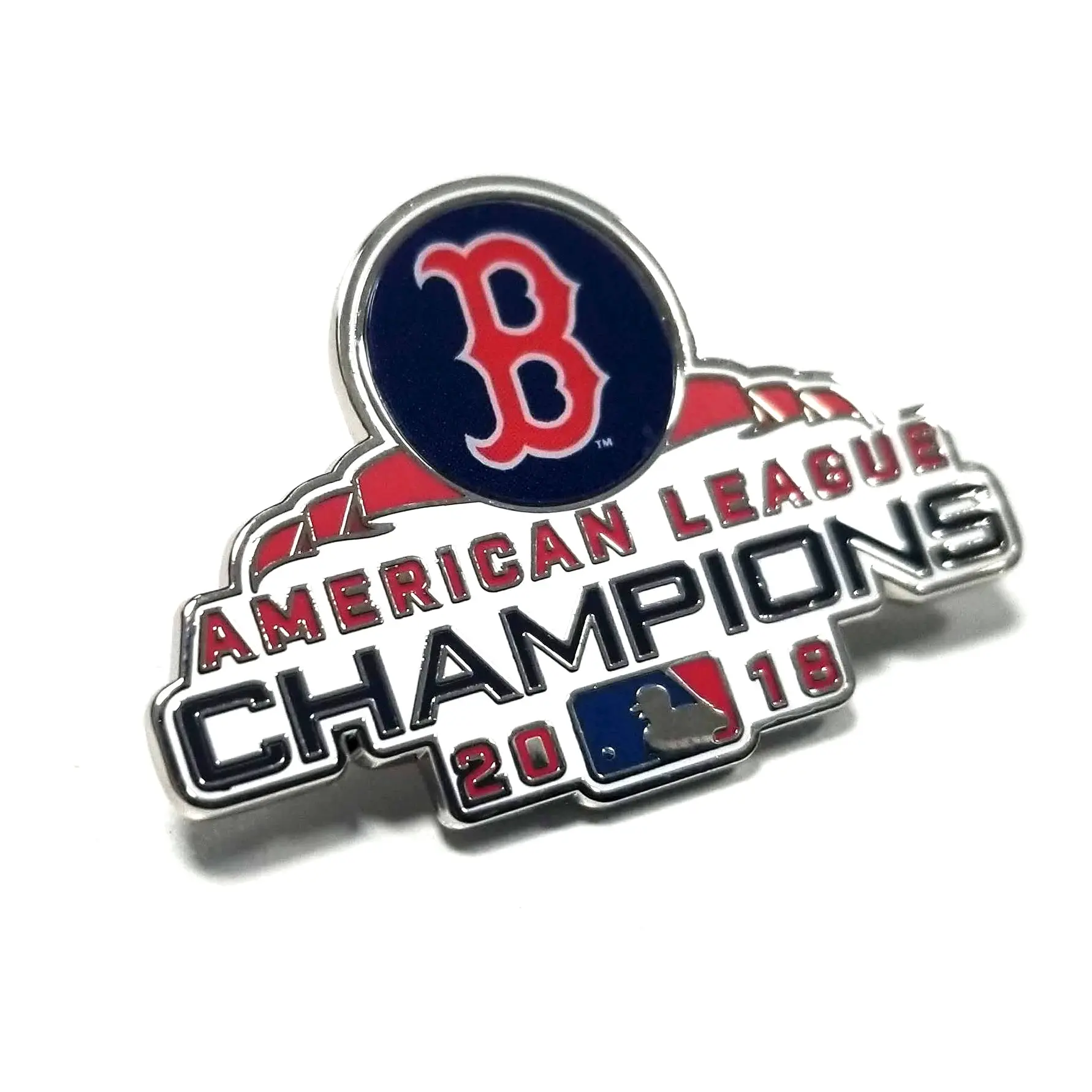 2018 MLB American League Champions Label Pin Boston Red Sox