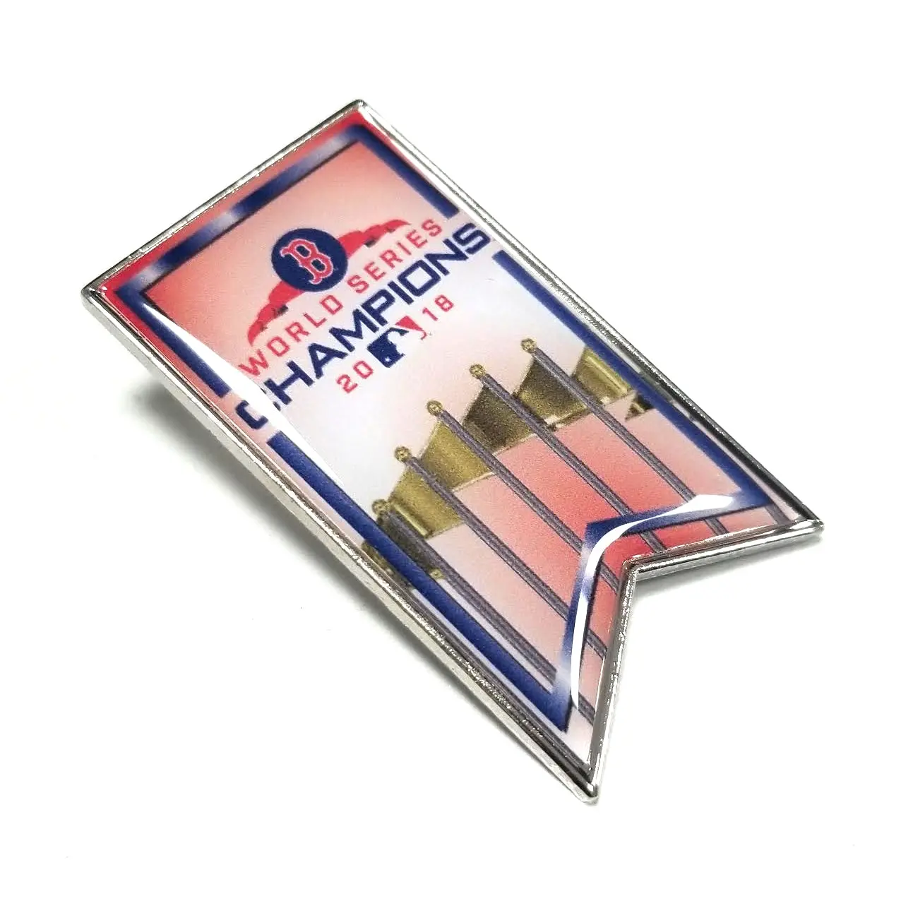 2018 MLB World Series Champions Boston Red Sox Large Team Banner Lapel Pin (AMINCO)