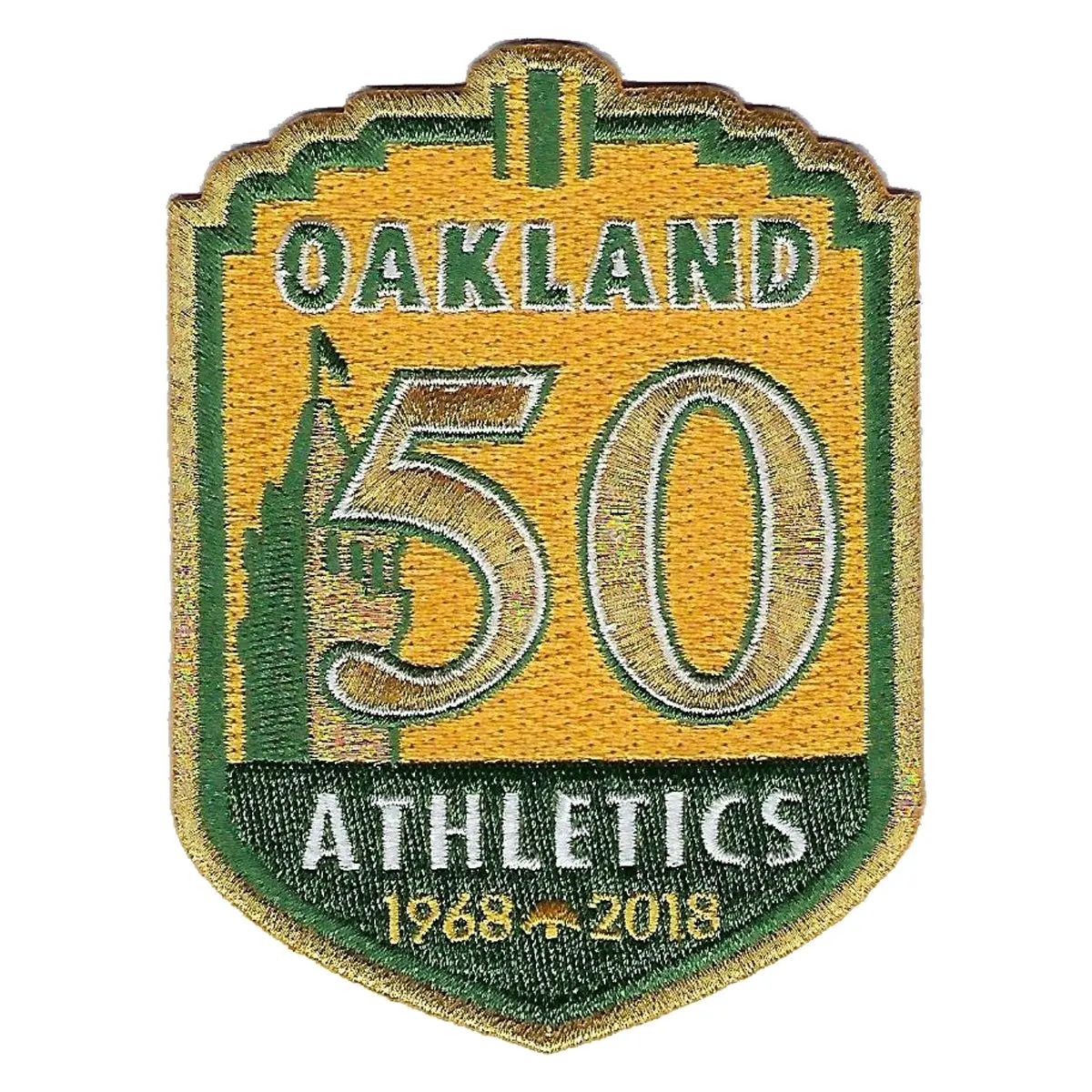 2018 Oakland A's Athletics 50th Anniversary Patch