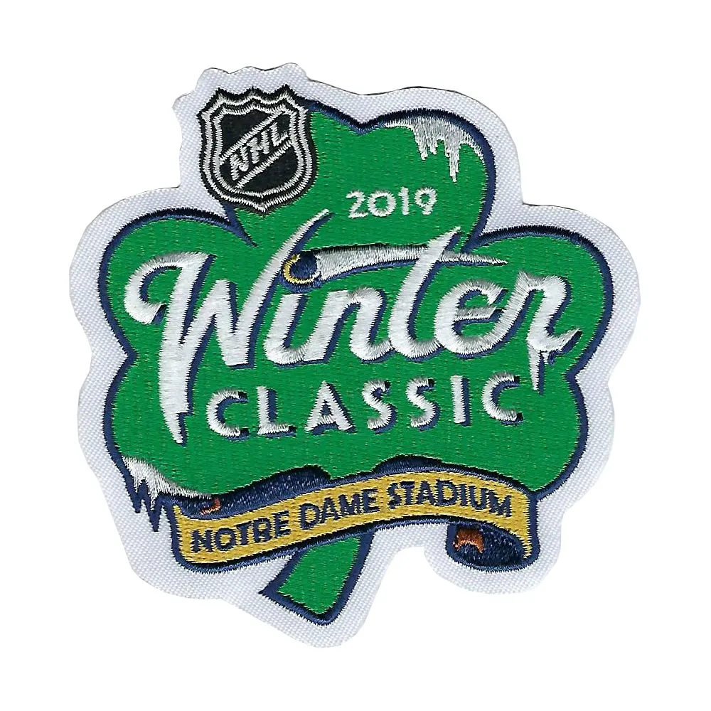 2019 NHL Winter Classic Jersey Patch Notre Dame Stadium Chicago Blackhawks vs Boston Bruins