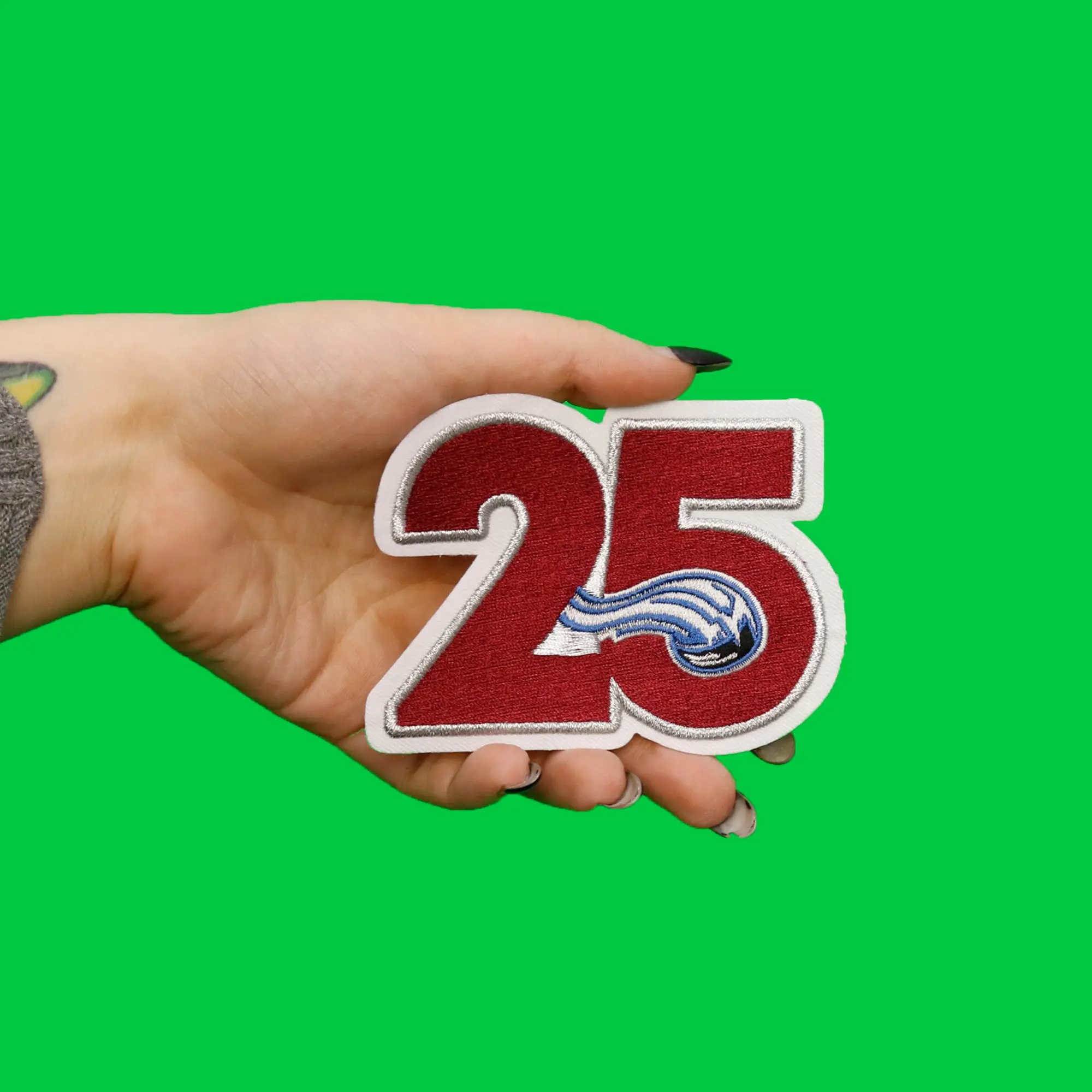 2020 Colorado Avalanche Team 25th Anniversary Season Logo Jersey Patch - Image 2