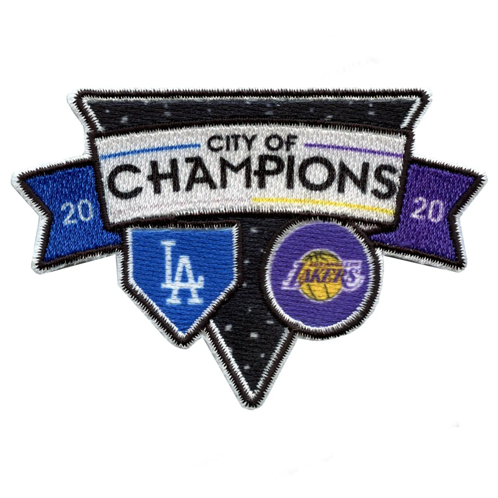 2020 Los Angeles Dodgers and Lakers Dual Champions City of Champions Patch - Image 2