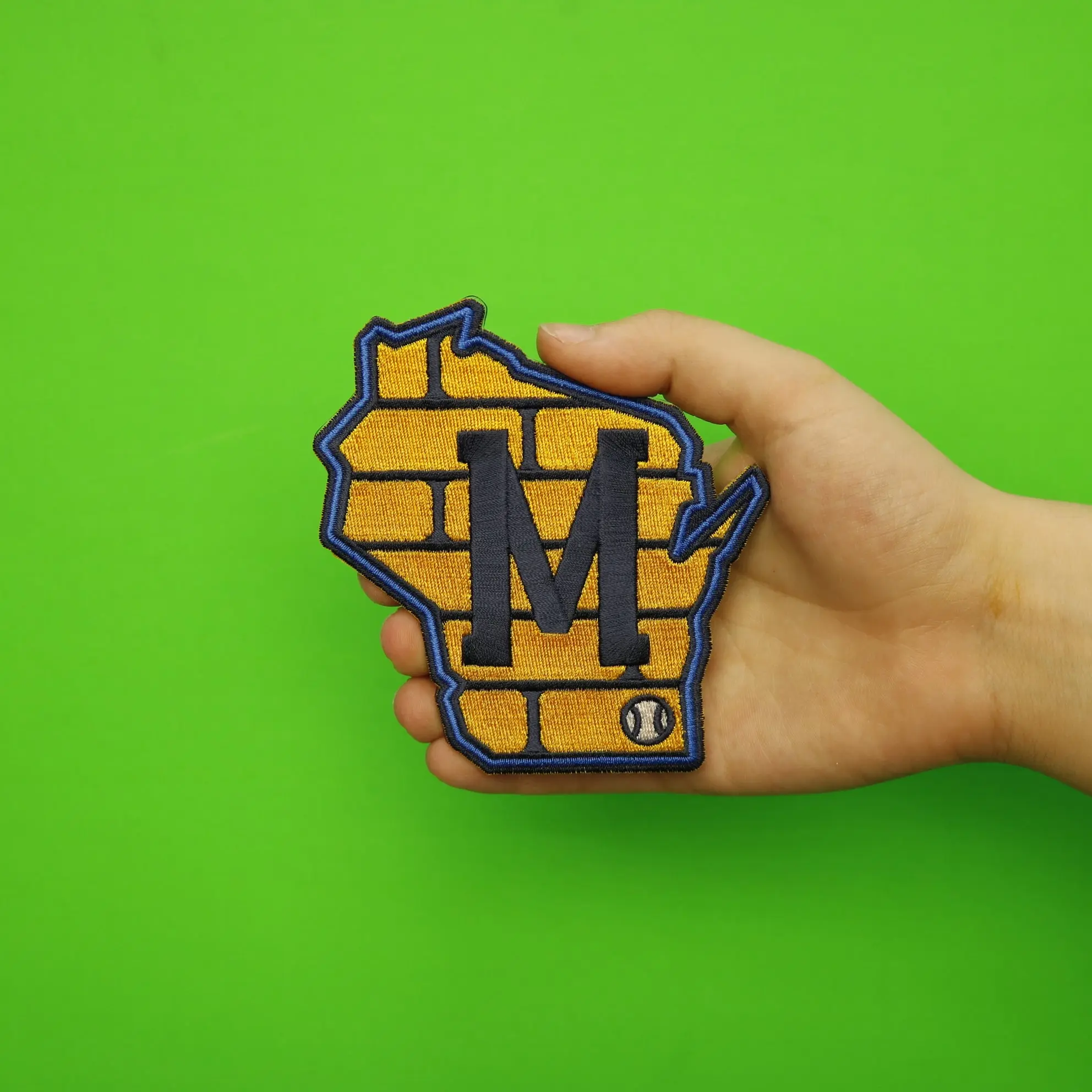 2020 Milwaukee Brewers Road Jersey Sleeve Patch - Image 2