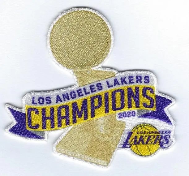 2020 NBA Finals Champions Los Angeles Lakers Trophy Patch - Image 2