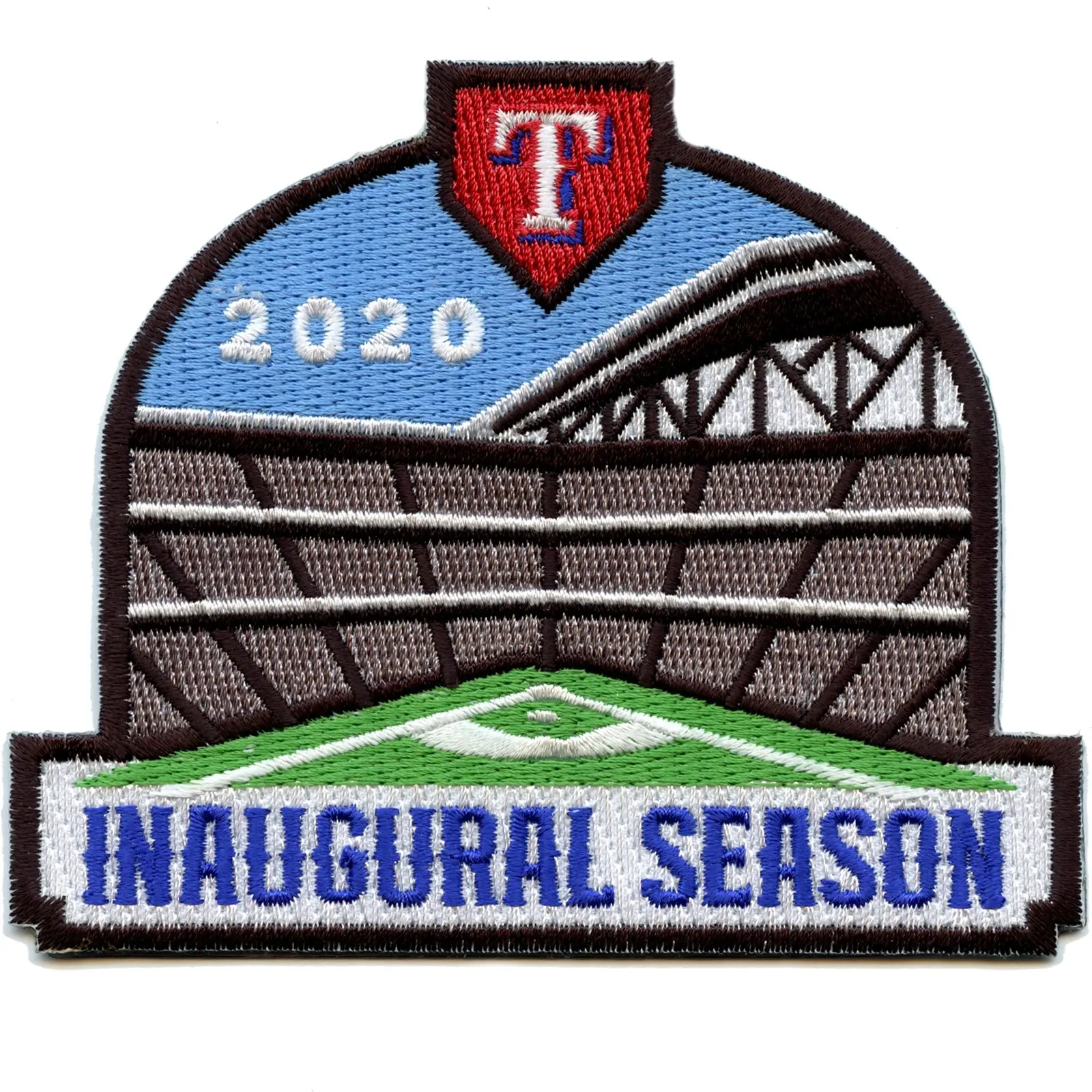 2020 Texas Rangers Globe Life Field Inaugural Season Jersey Patch