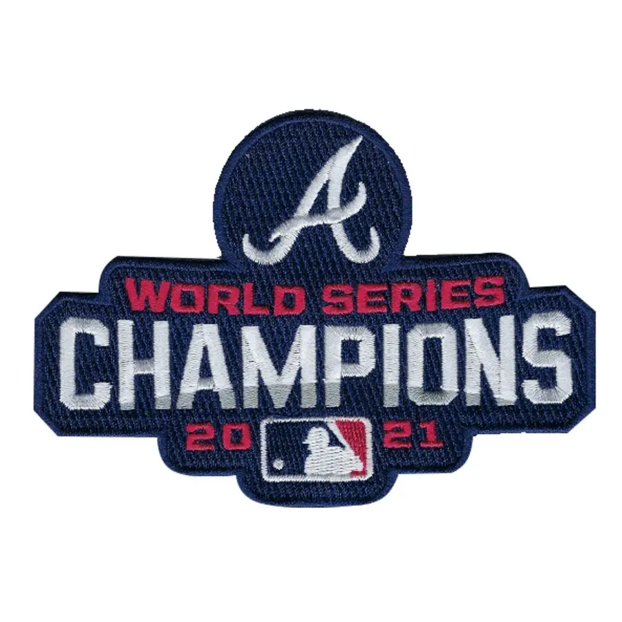 2021 MLB World Series Champions Jersey Patch Atlanta Braves - Image 2