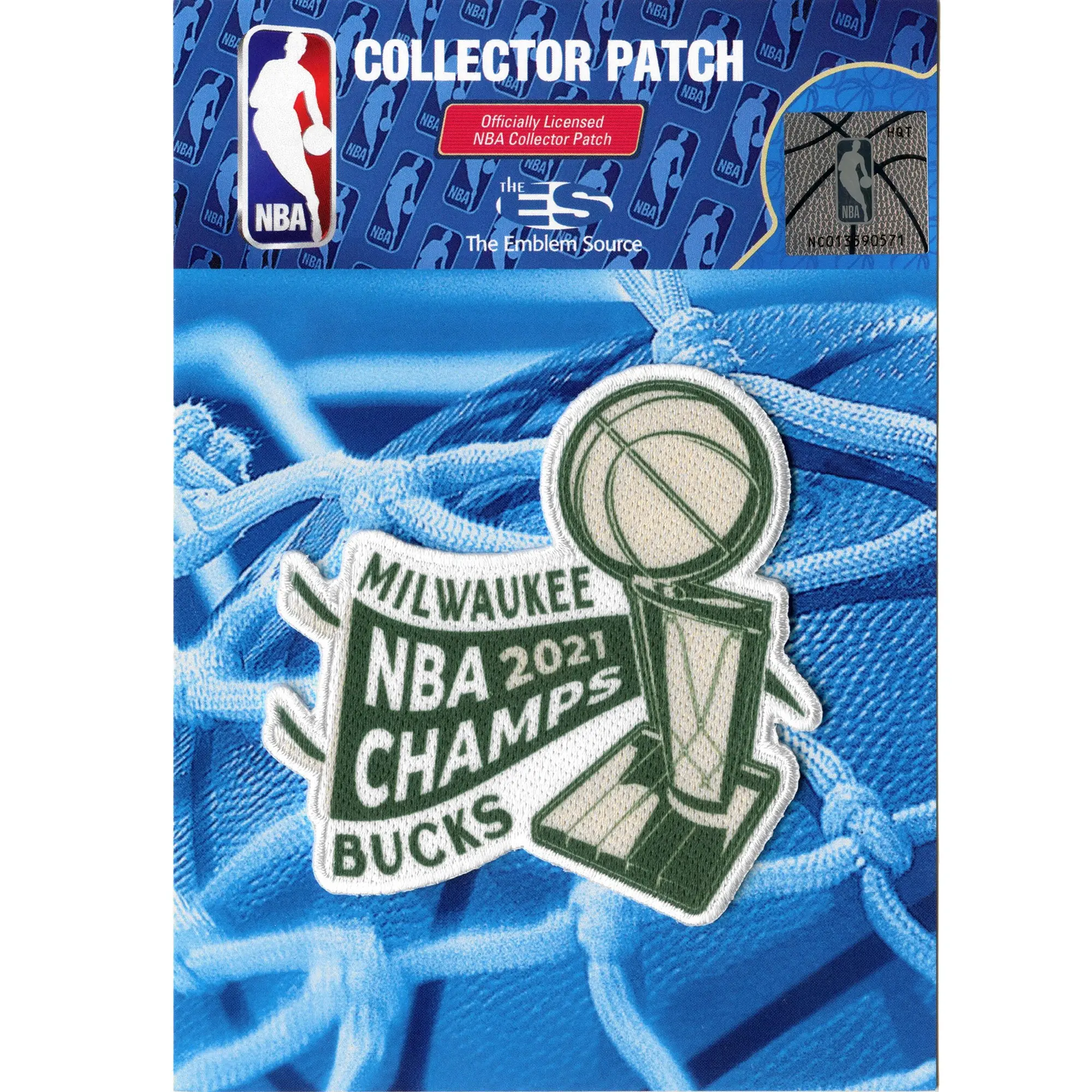 2021 NBA Finals Champions Milwaukee Bucks Pennant Patch - Image 3