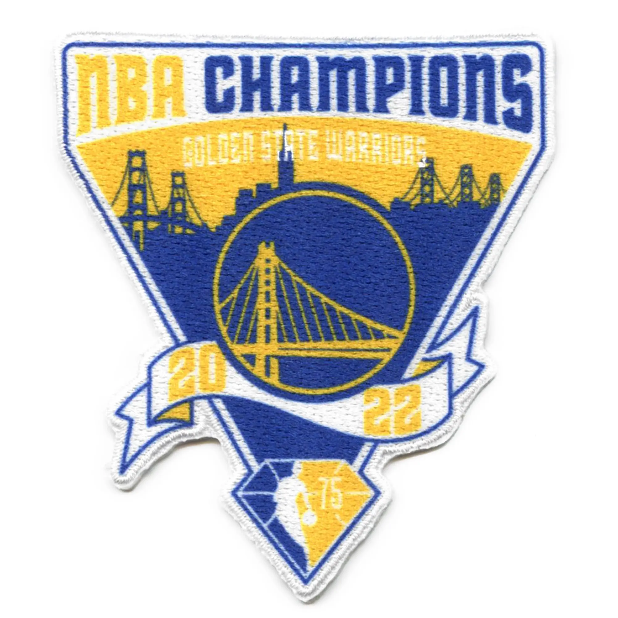 2022 NBA Finals Champions Golden State Warriors 75th Skyline Patch - Image 2