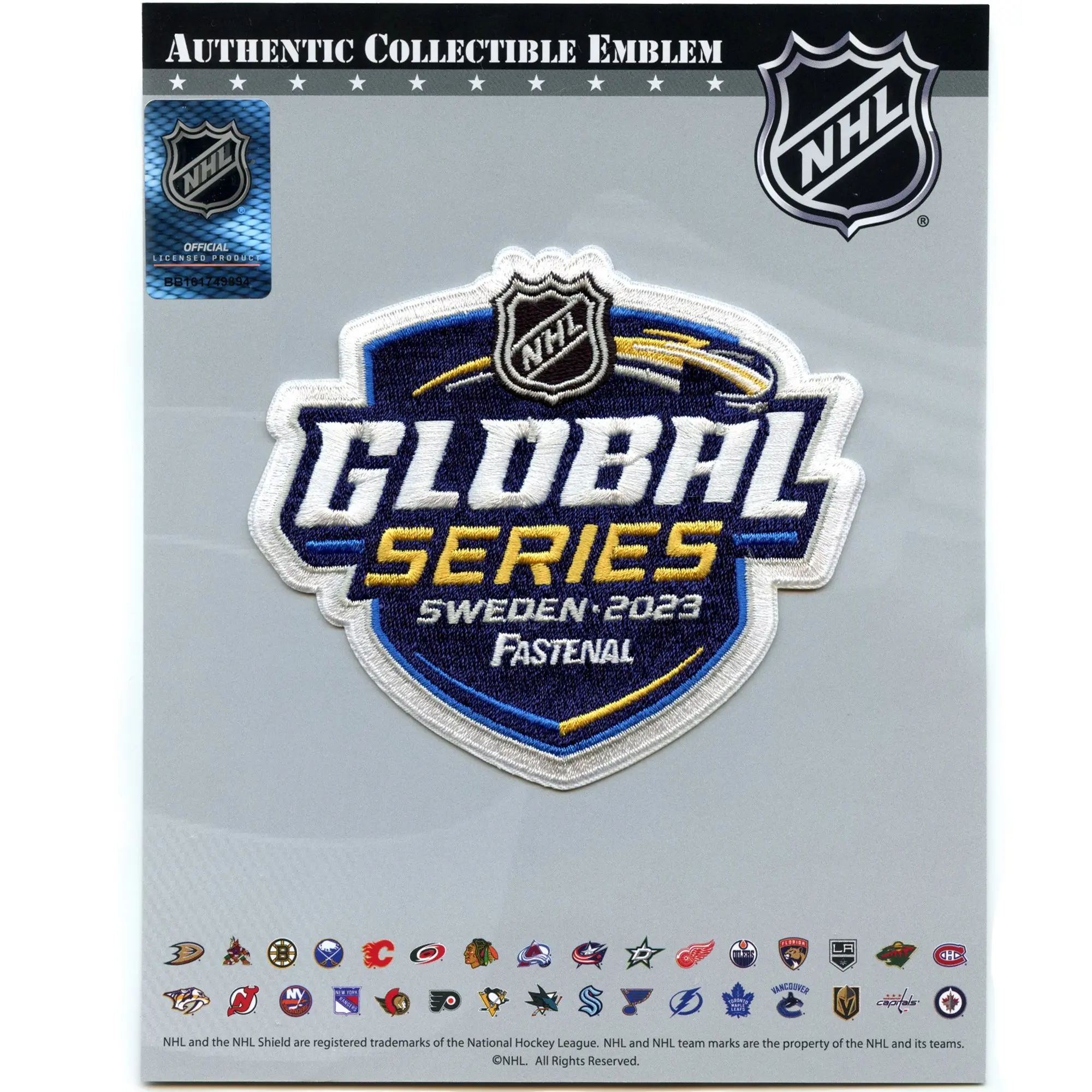 2023 NHL Global Series Jersey Patch Toronto Maple Leafs Minnesota Wild (Sweden) - Image 2