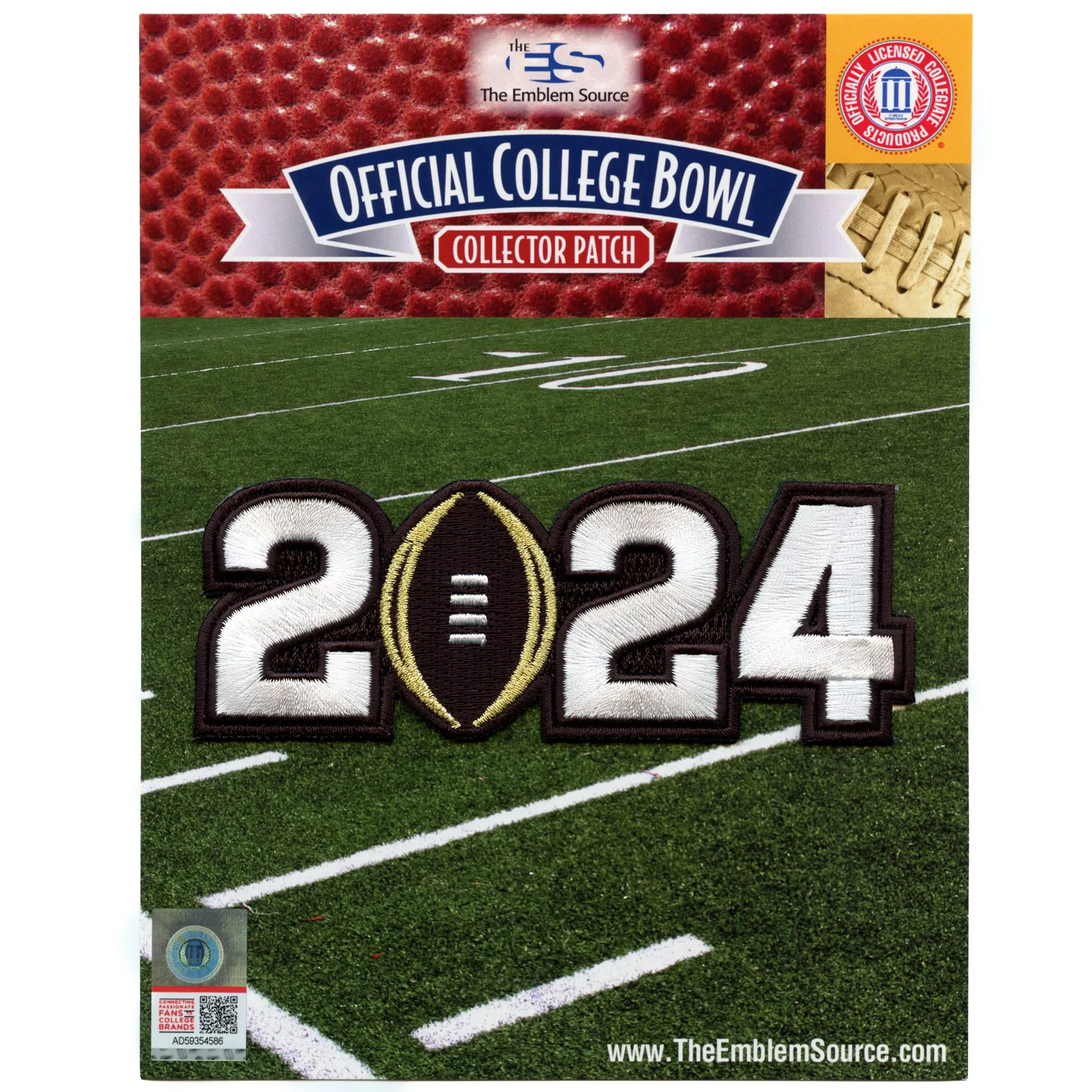 2024 College National Championship Game Jersey Patch Michigan Washington