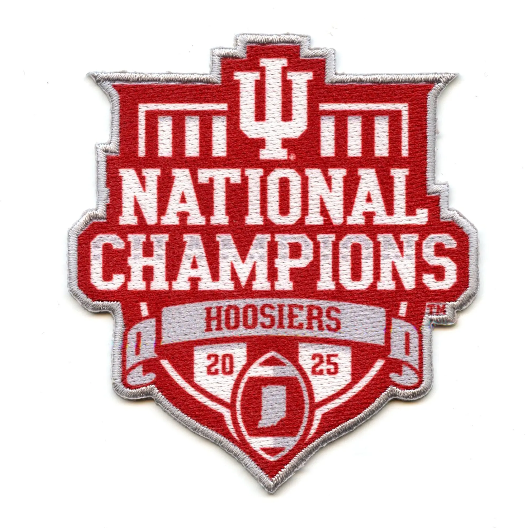 2025-2026 Indiana Hoosiers National Champions Football Jersey Patch Embroidered - Image 2