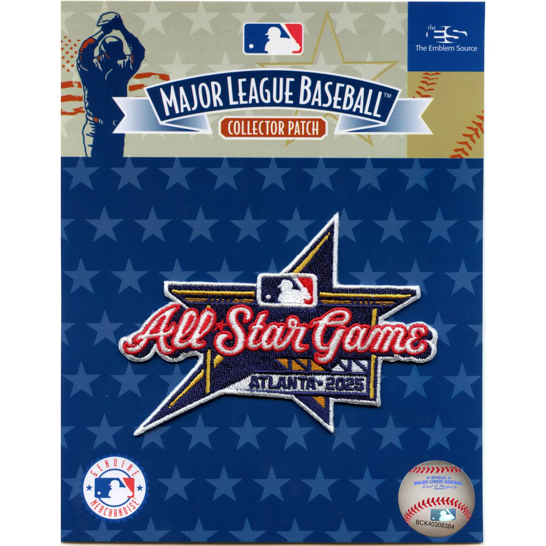 2025 MLB All Star Game Jersey Patch Atlanta Braves Embroidered