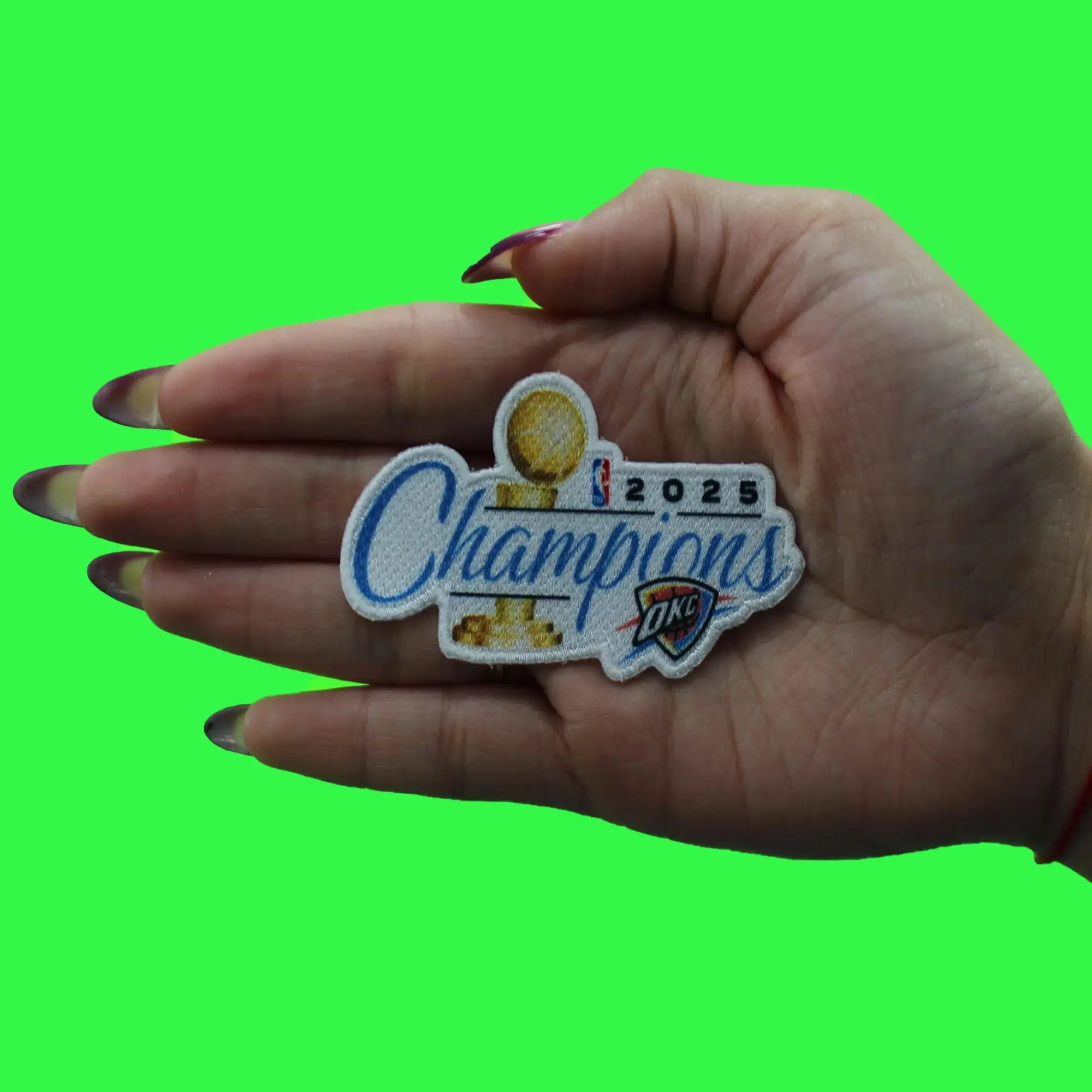 2025 NBA Finals Champions Oklahoma City Thunder Official Patch - Image 3