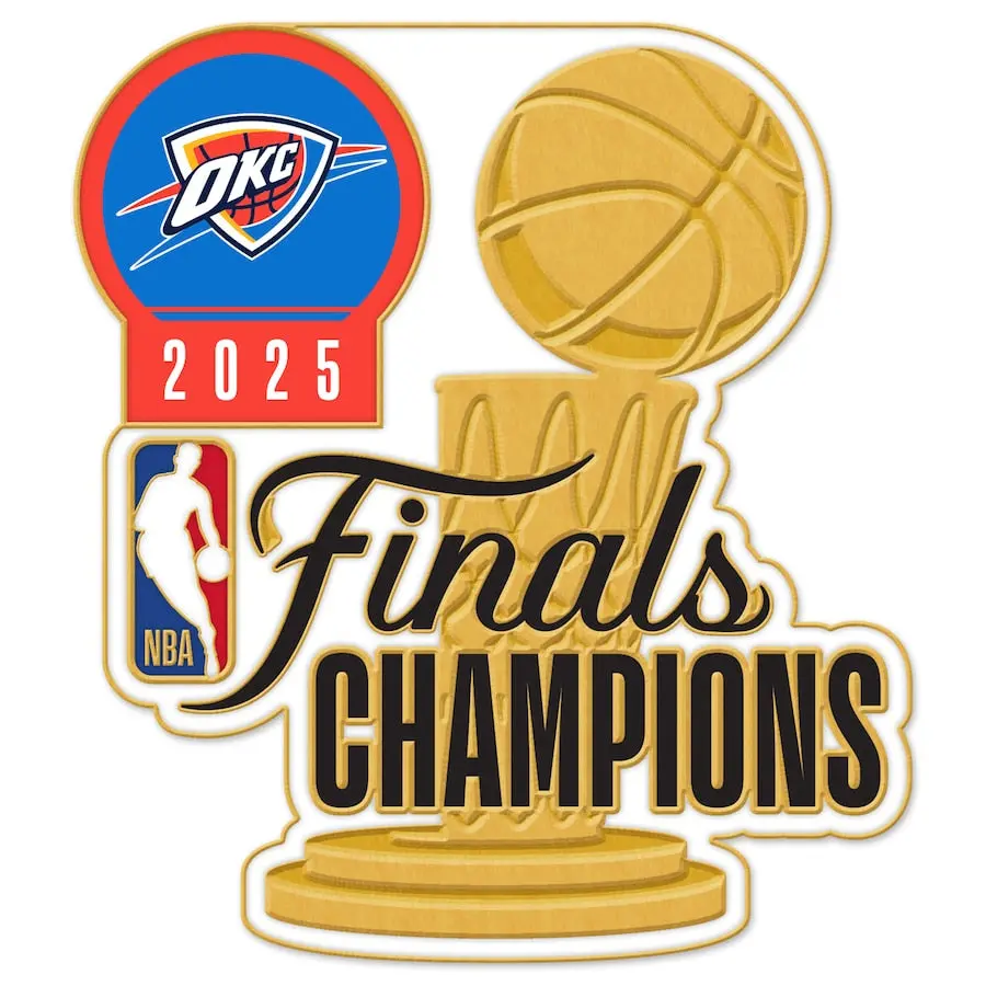 2025 NBA Finals Champions Oklahoma City Thunder Lapel Pin - Image 2