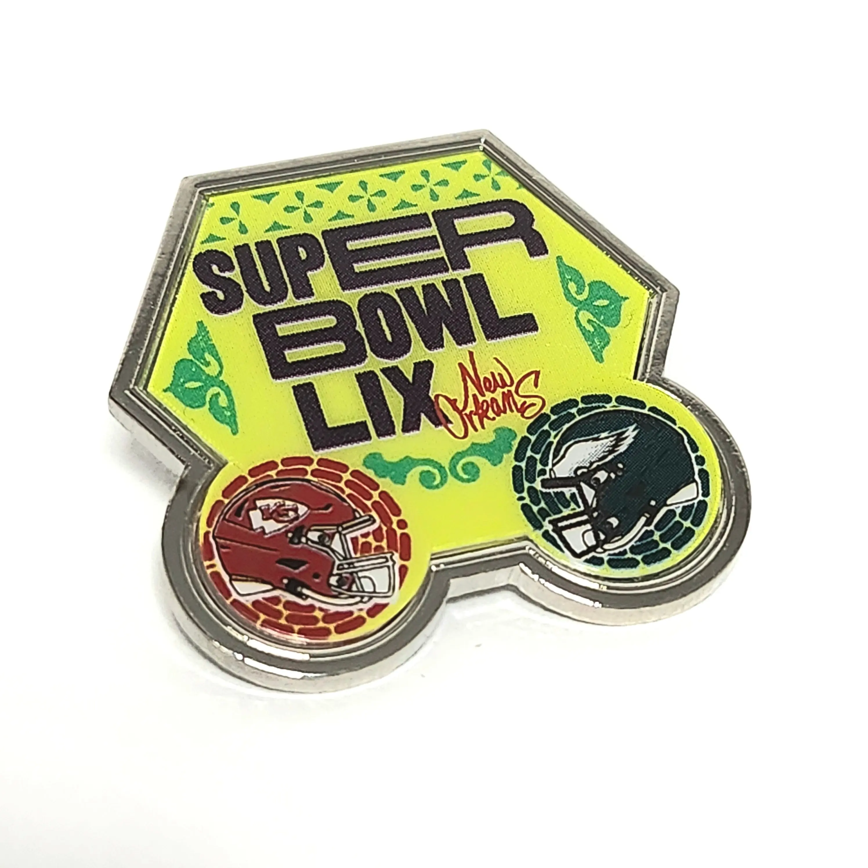 2025 NFL Super Bowl LIX 59 Dueling Philadelphia Eagles  Kansas City Chiefs Pin - Image 2