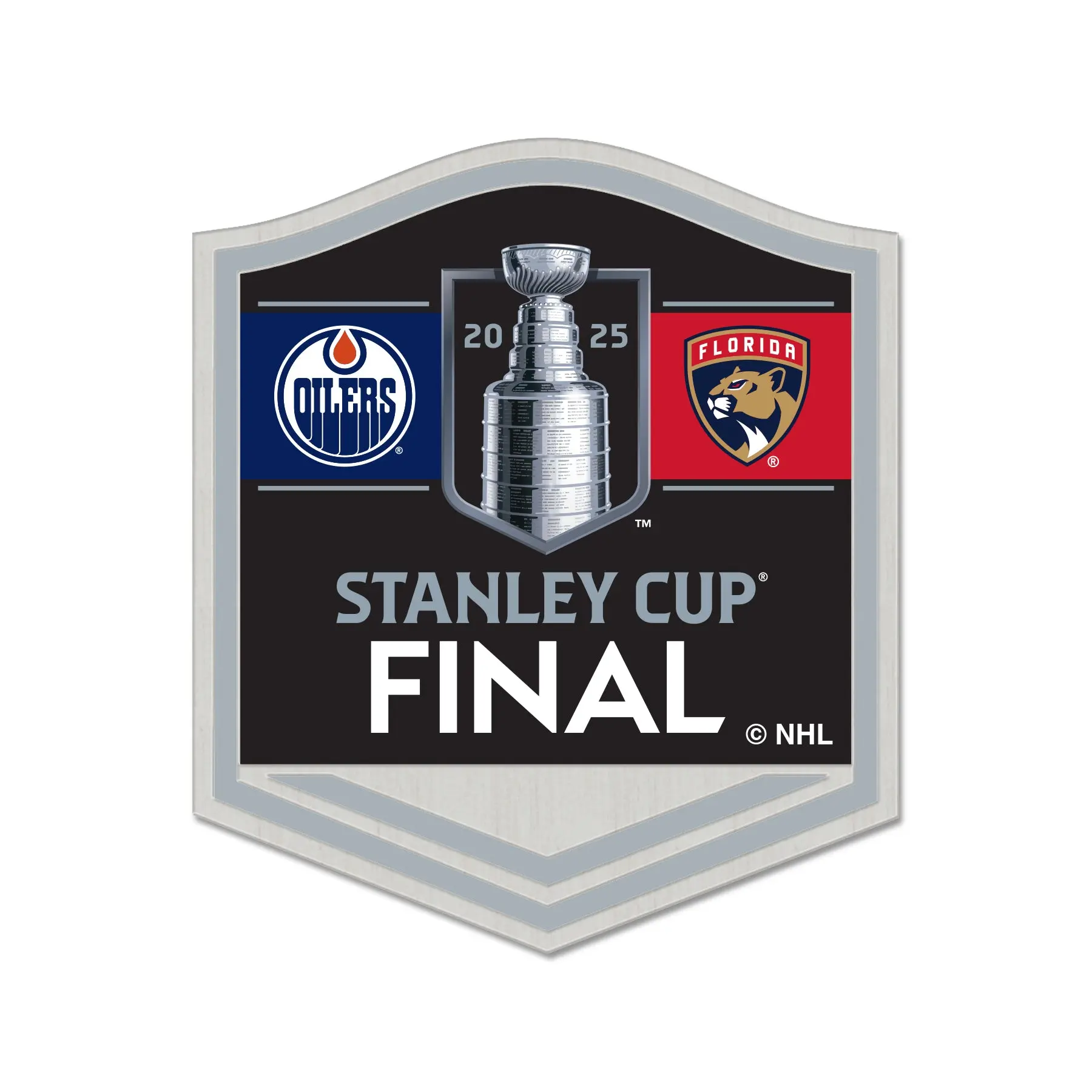 2025 NHL Stanley Cup Final Florida Panthers Edmonton Oilers Dueling Pin - Image 2