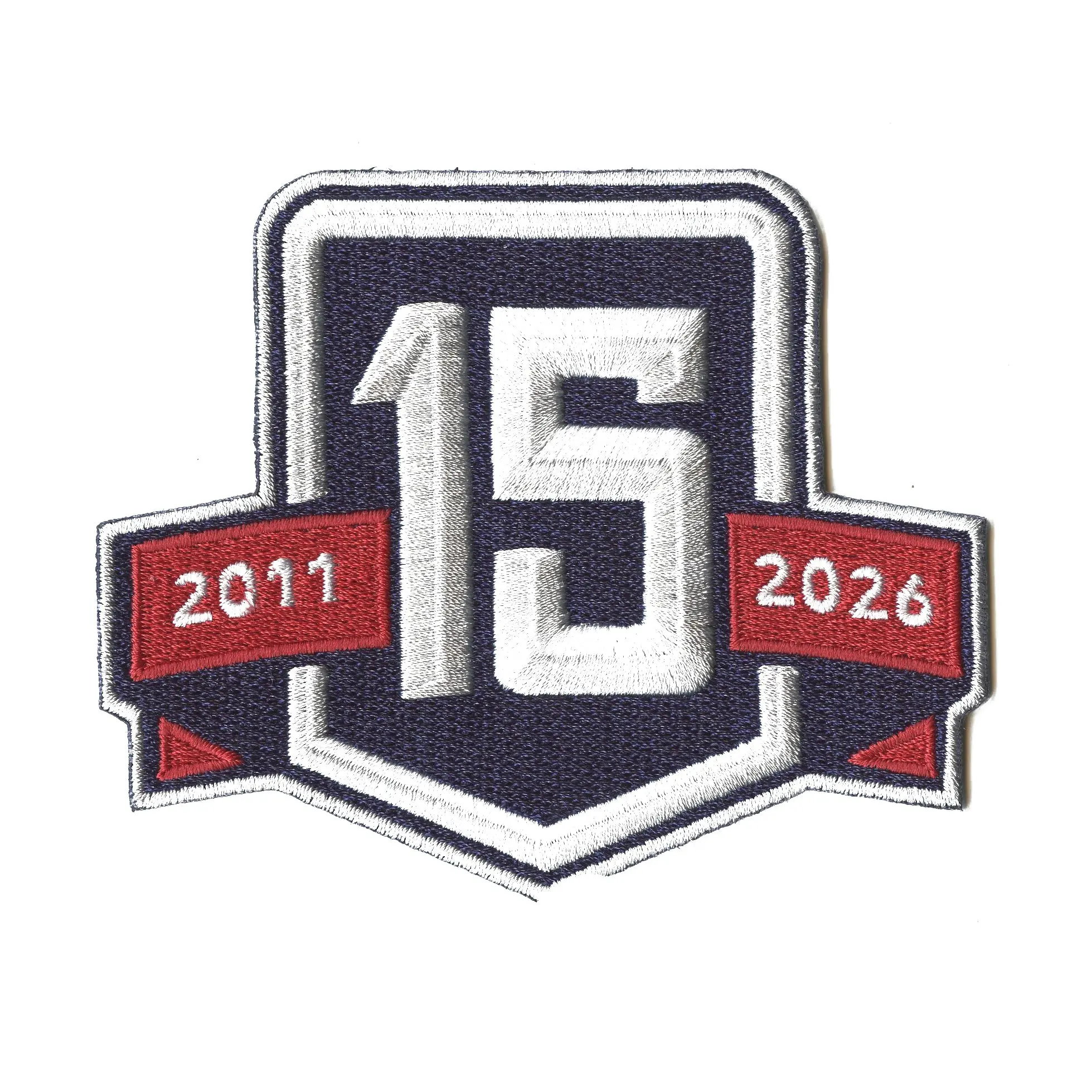 2025 Winnipeg Jets 15th Anniversary Logo Jersey Embroidered Patch Red Banner - Image 2