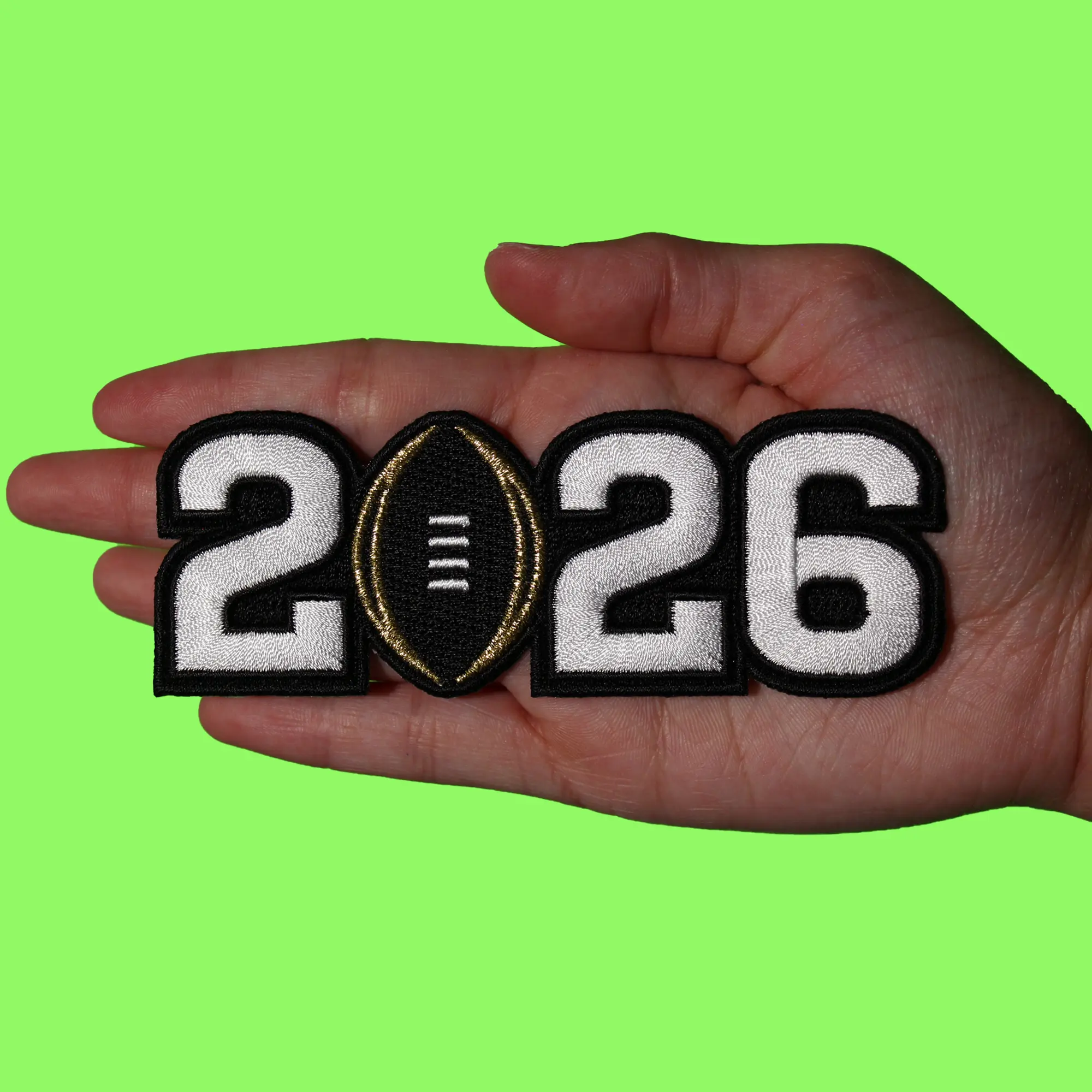 2026 College Football National Championship Game NCAA Jersey Patch Indiana Miami - Image 3