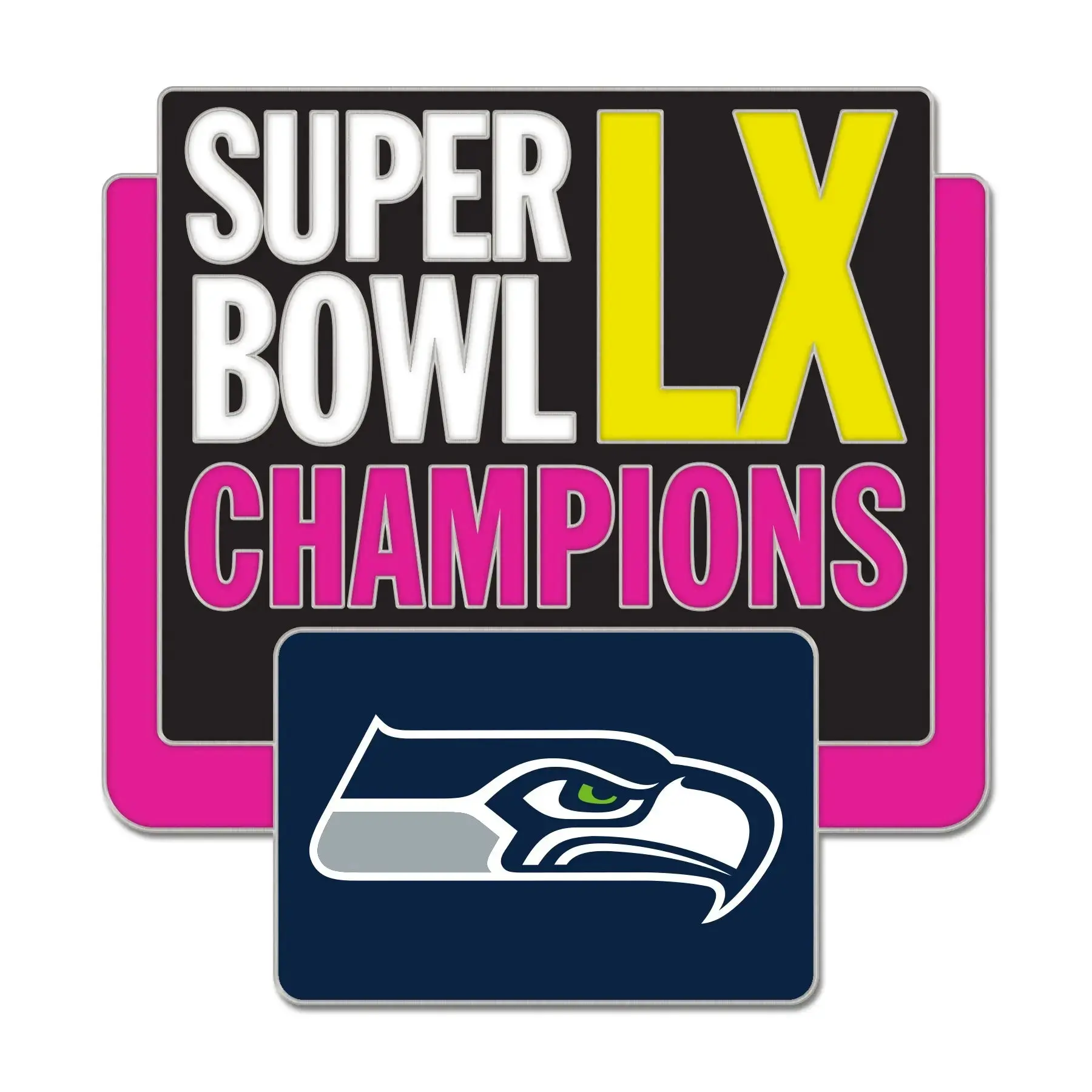 2026 NFL Super Bowl LX 60 Champions Pin Seattle Seahawks - Image 2