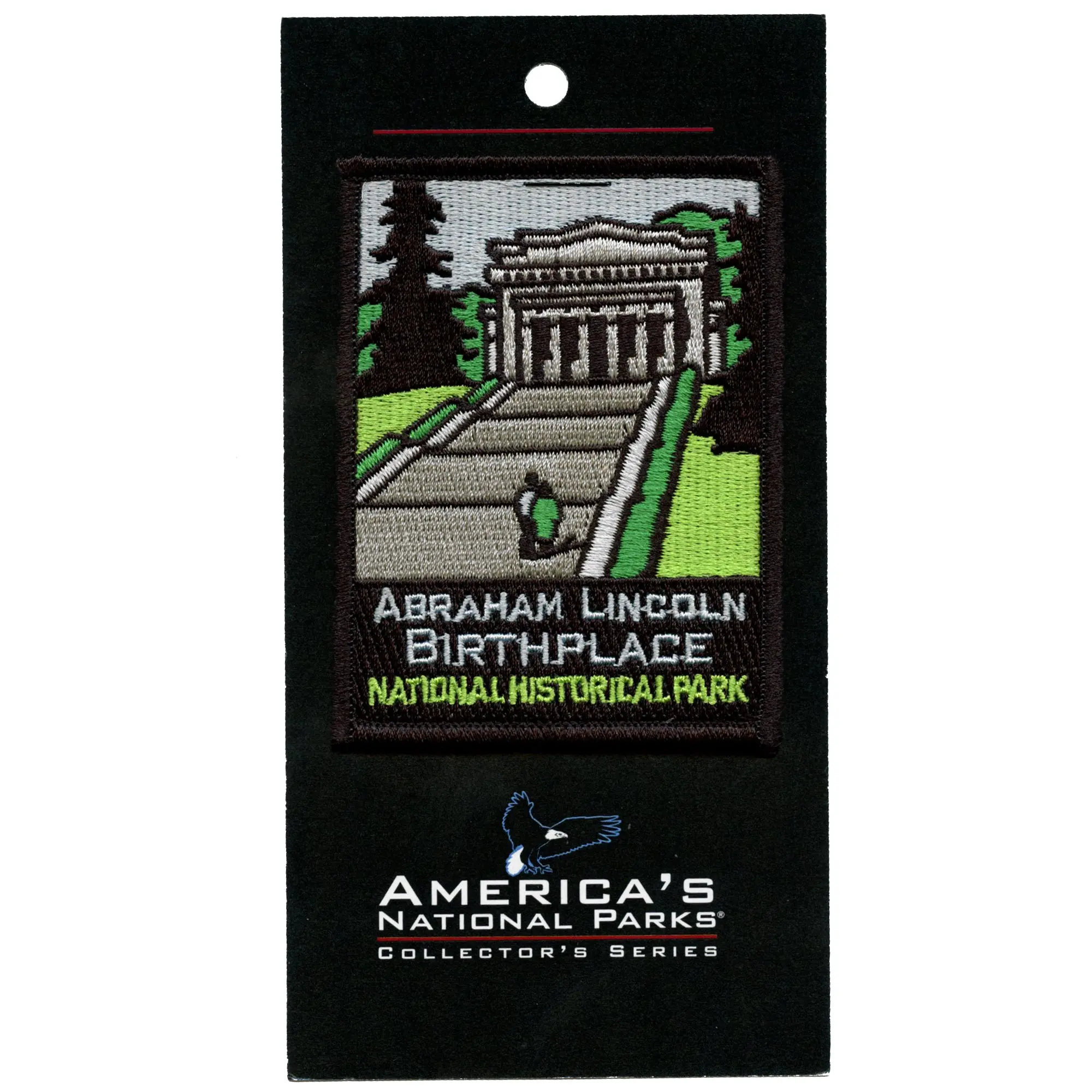 Abraham Lincoln Birthplace Patch National Historic Park Embroidered Iron On - Image 2