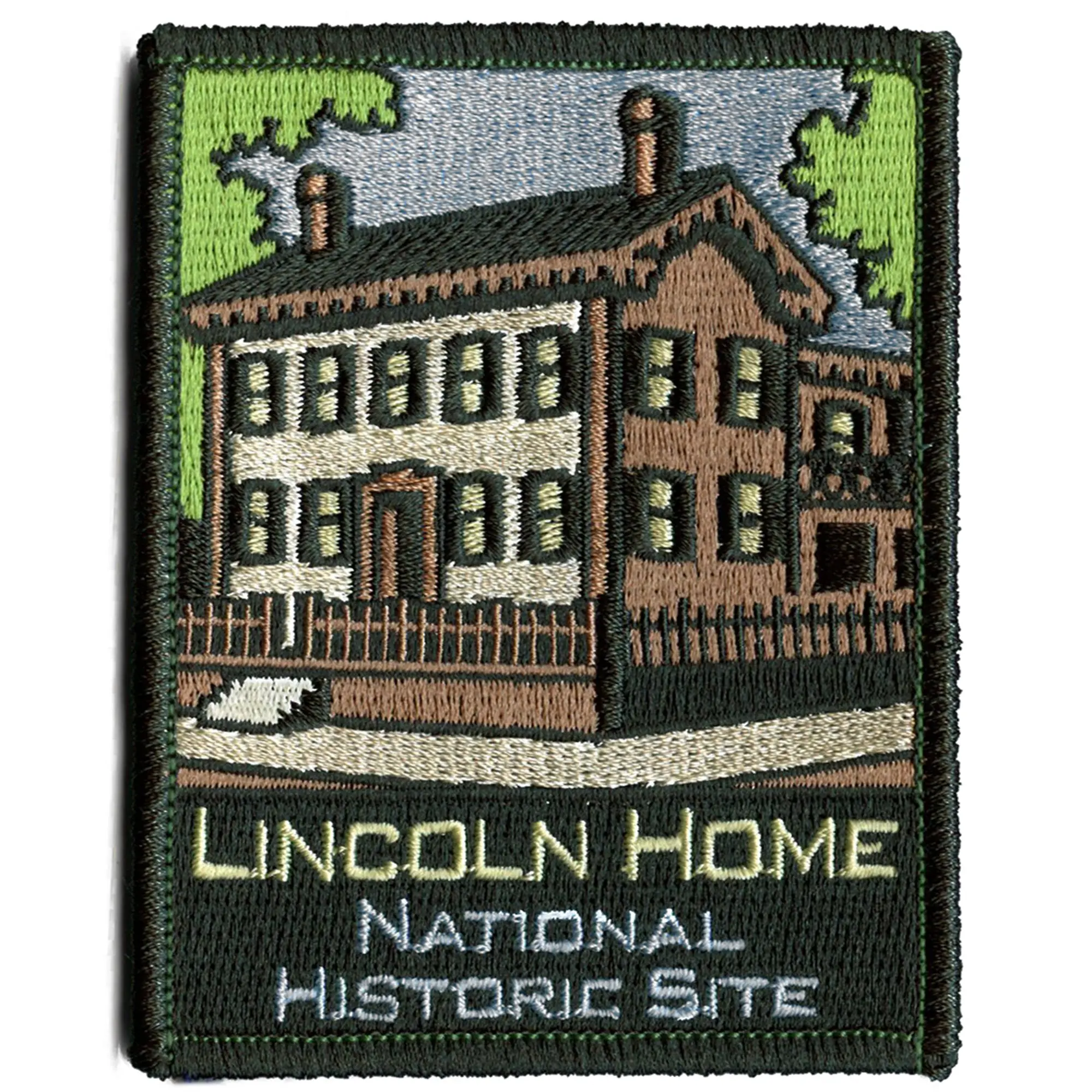 President Abraham Lincoln Home National Historic Site Patch Civil War Travel Illinois Embroidered Iron On