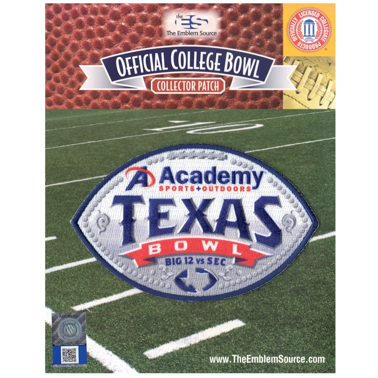 Academy Sports + Outdoor Texas Bowl Jersey Patch 2018 Baylor Vanderbilt