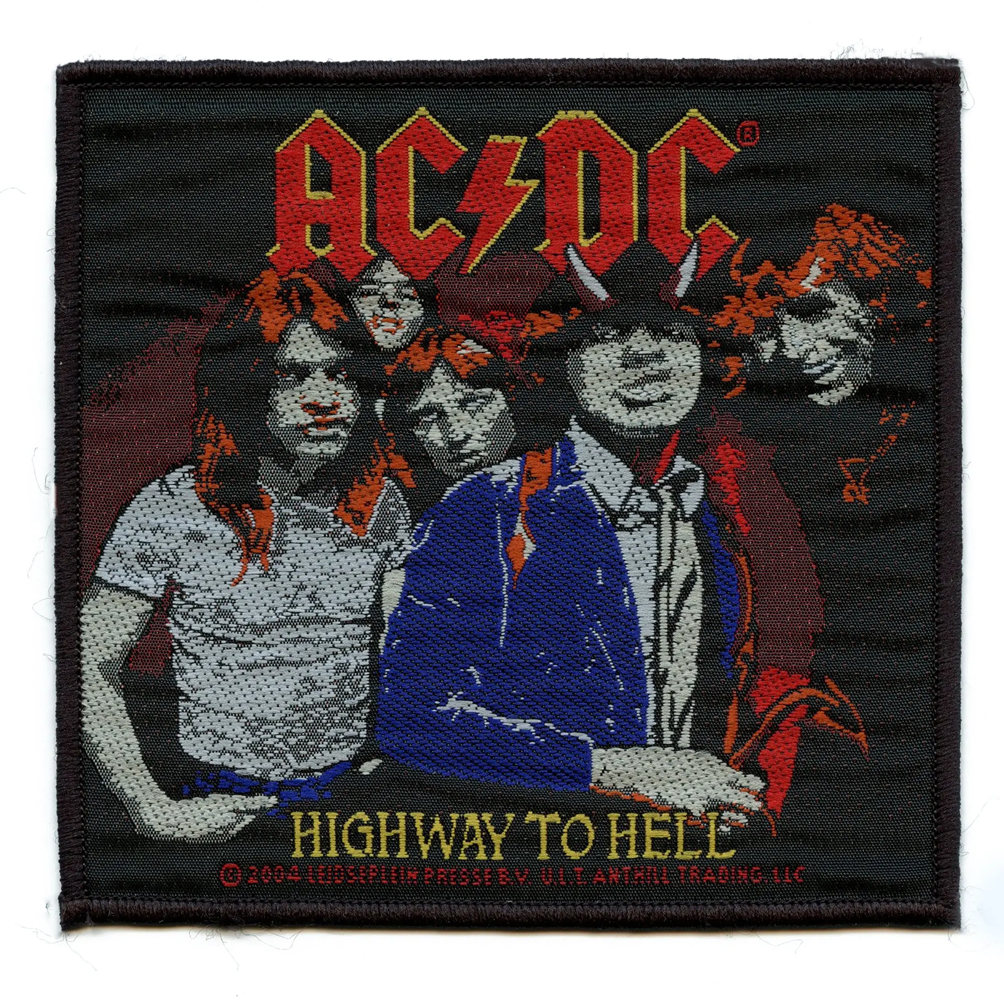 ACDC Highway To Hell Patch Classic Rock Band Woven Sew On