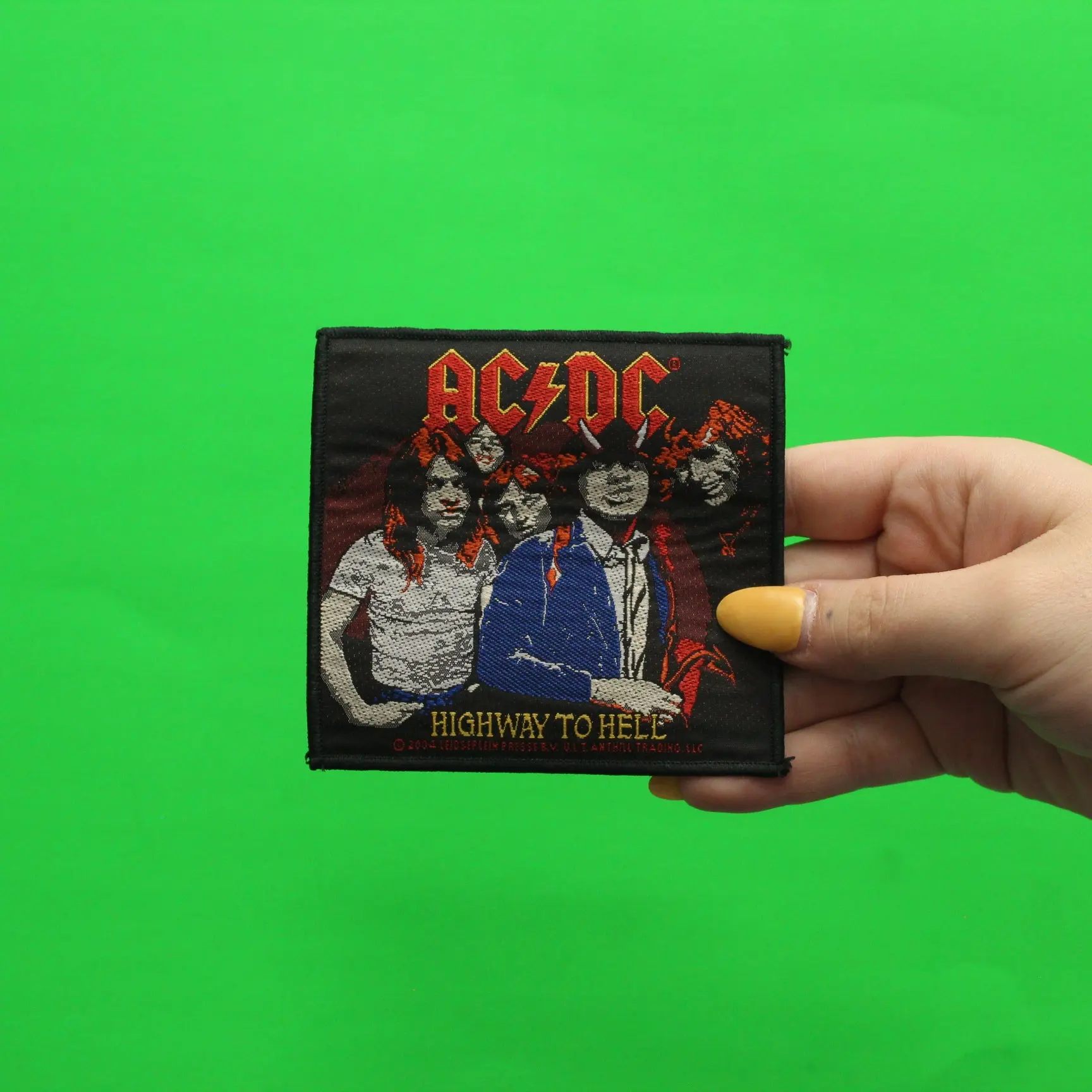 ACDC Highway To Hell Patch Classic Rock Band Woven Sew On - Image 2