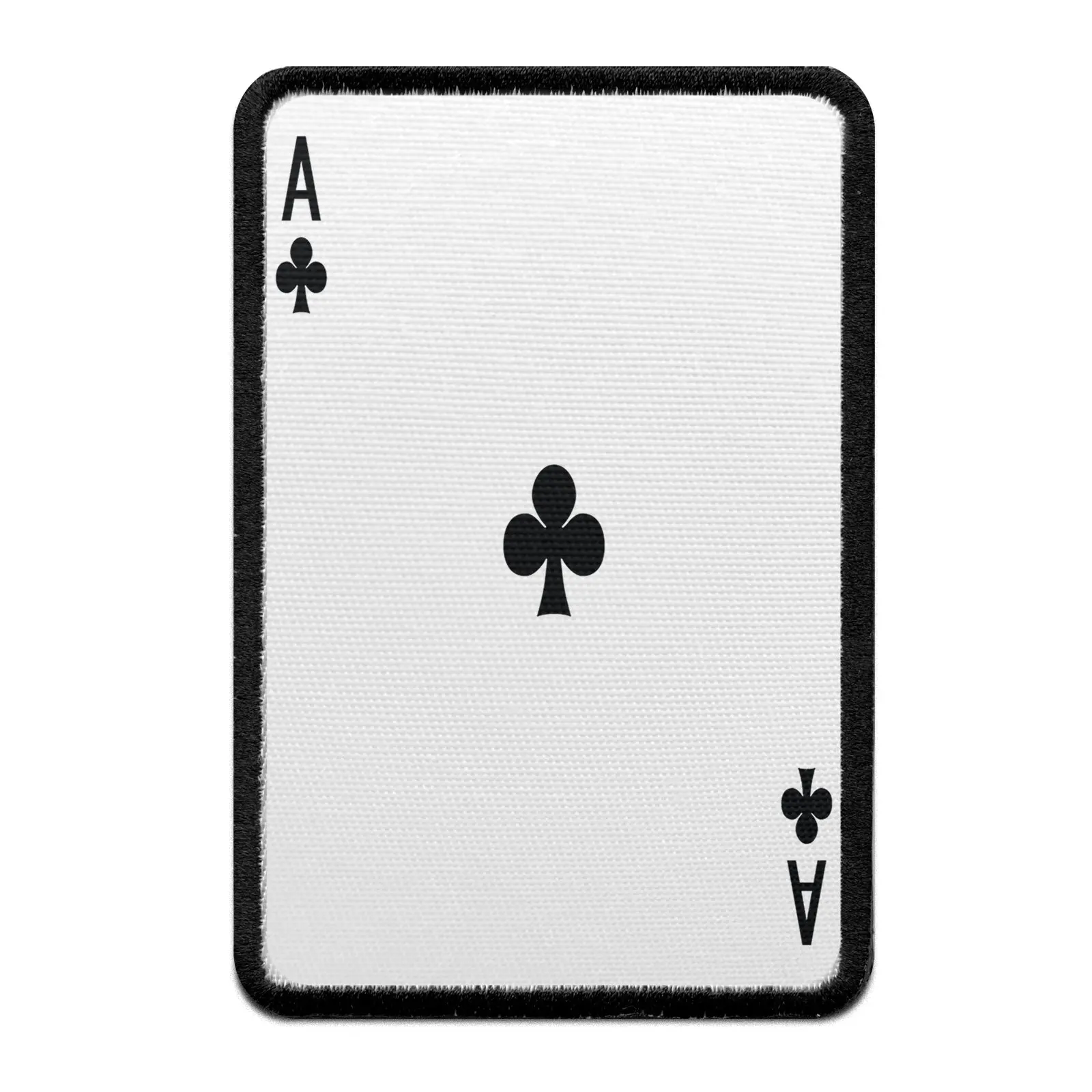 Ace Of Clubs Card FotoPatch Game Deck Embroidered Iron On