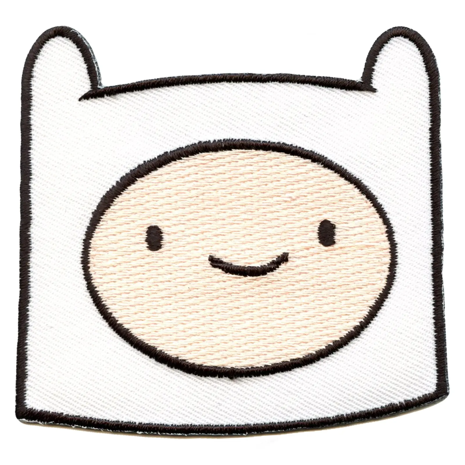 Adventure Time Finn Head Smiling Embroidered Iron On Patch