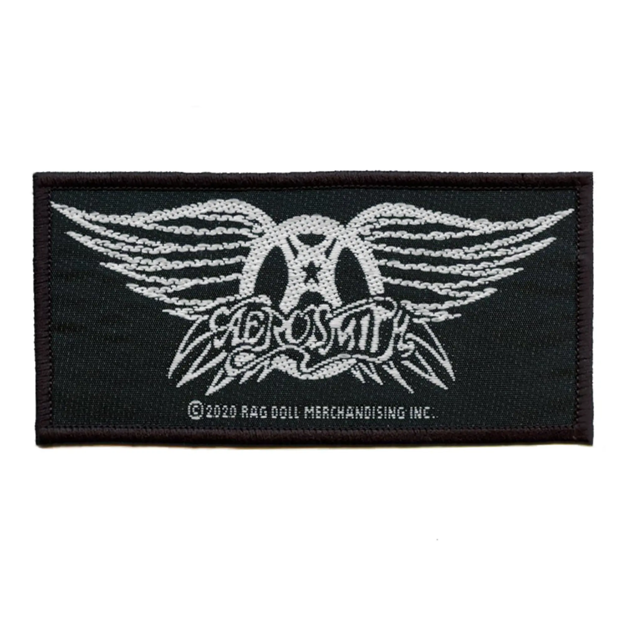 Aerosmith Classic Logo Patch Rock Band Wings Woven Sew On