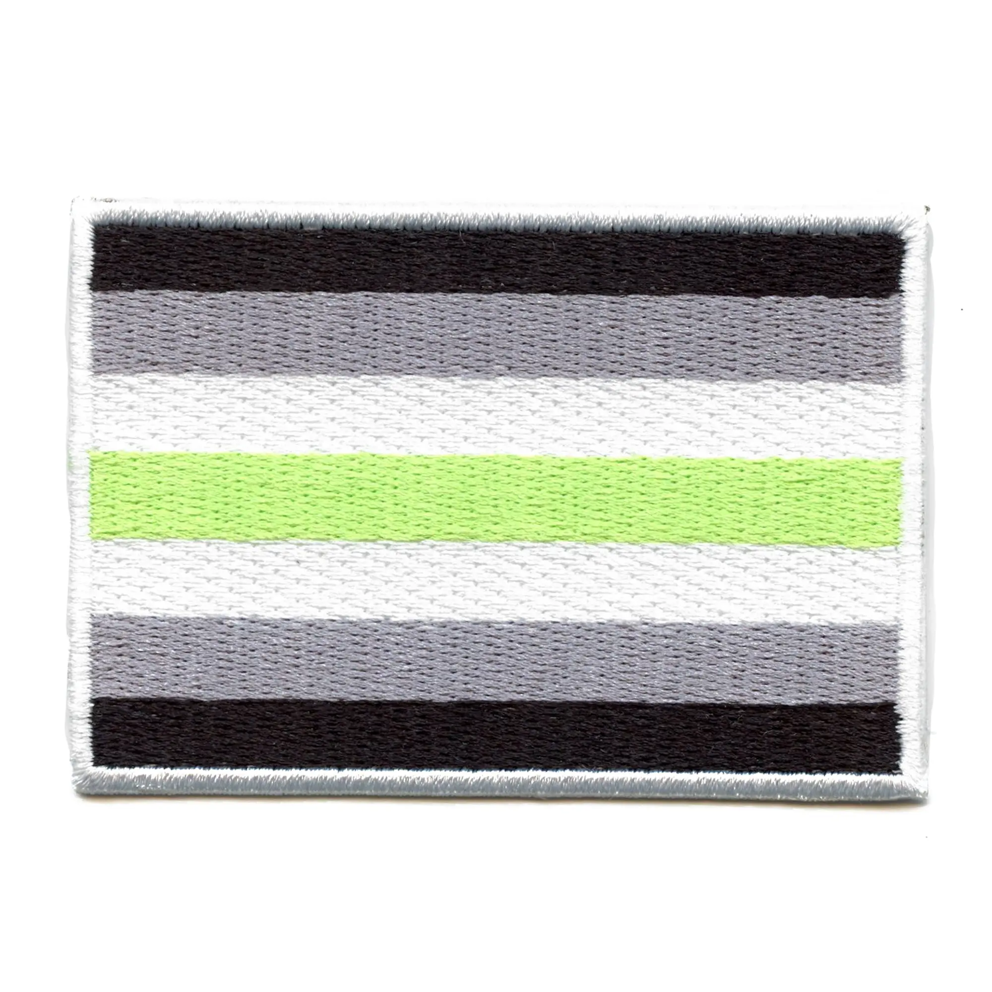 Agender Pride Flag Patch LGBTQ+ Embroidered Iron On