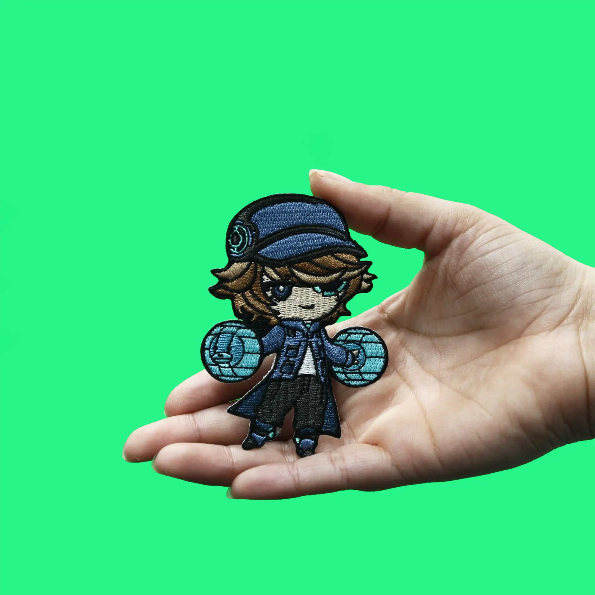 Akudama Drive Hacker Chibi Patch Cyber Criminal Embroidered Iron On - Image 2