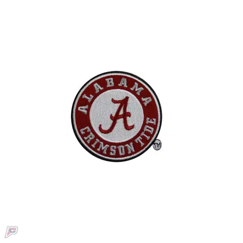 Alabama Crimson Tide Round Logo Iron On Embroidered Patch - Image 2