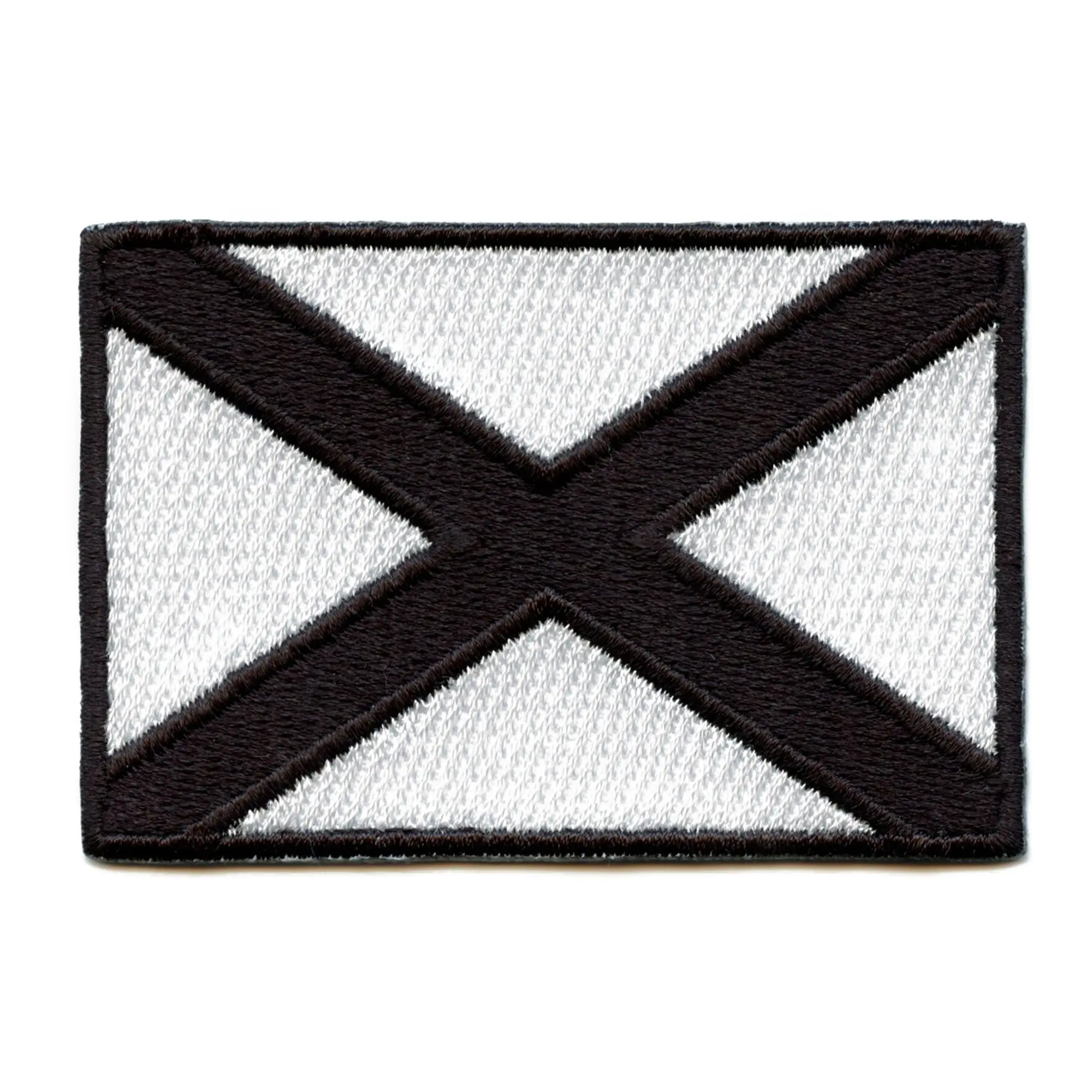 Alabama State Flag Grayscale Patch Travel Home South Embroidered Iron On